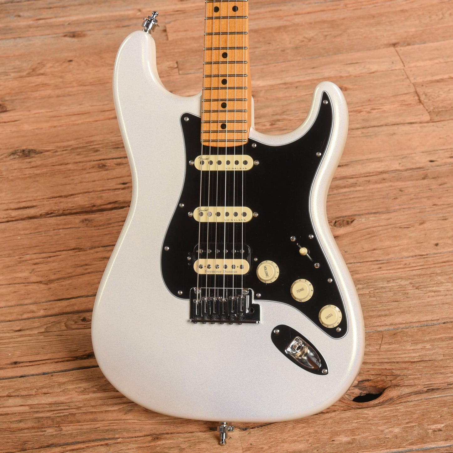 Fender American Ultra Stratocaster HSS Arctic Pearl 2020 Electric Guitars / Solid Body