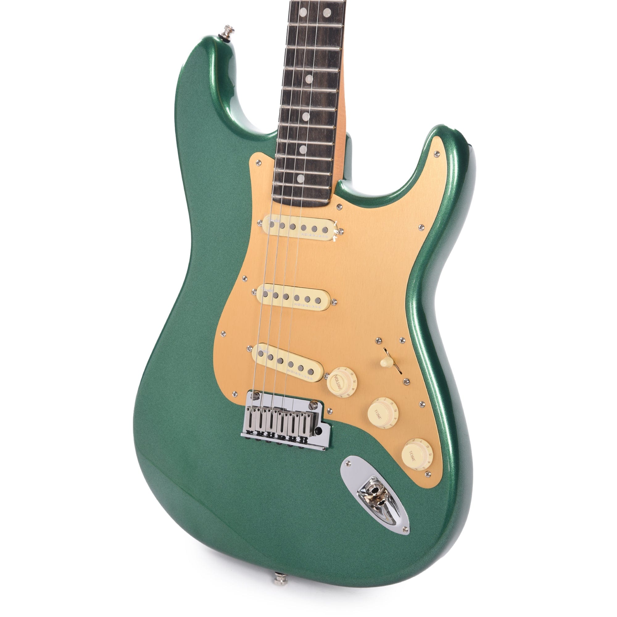 Fender American Ultra Stratocaster Mystic Pine & Anodized Gold Pickguard Electric Guitars / Solid Body