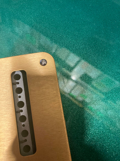 Fender American Ultra Stratocaster Mystic Pine & Anodized Gold Pickguard Electric Guitars / Solid Body