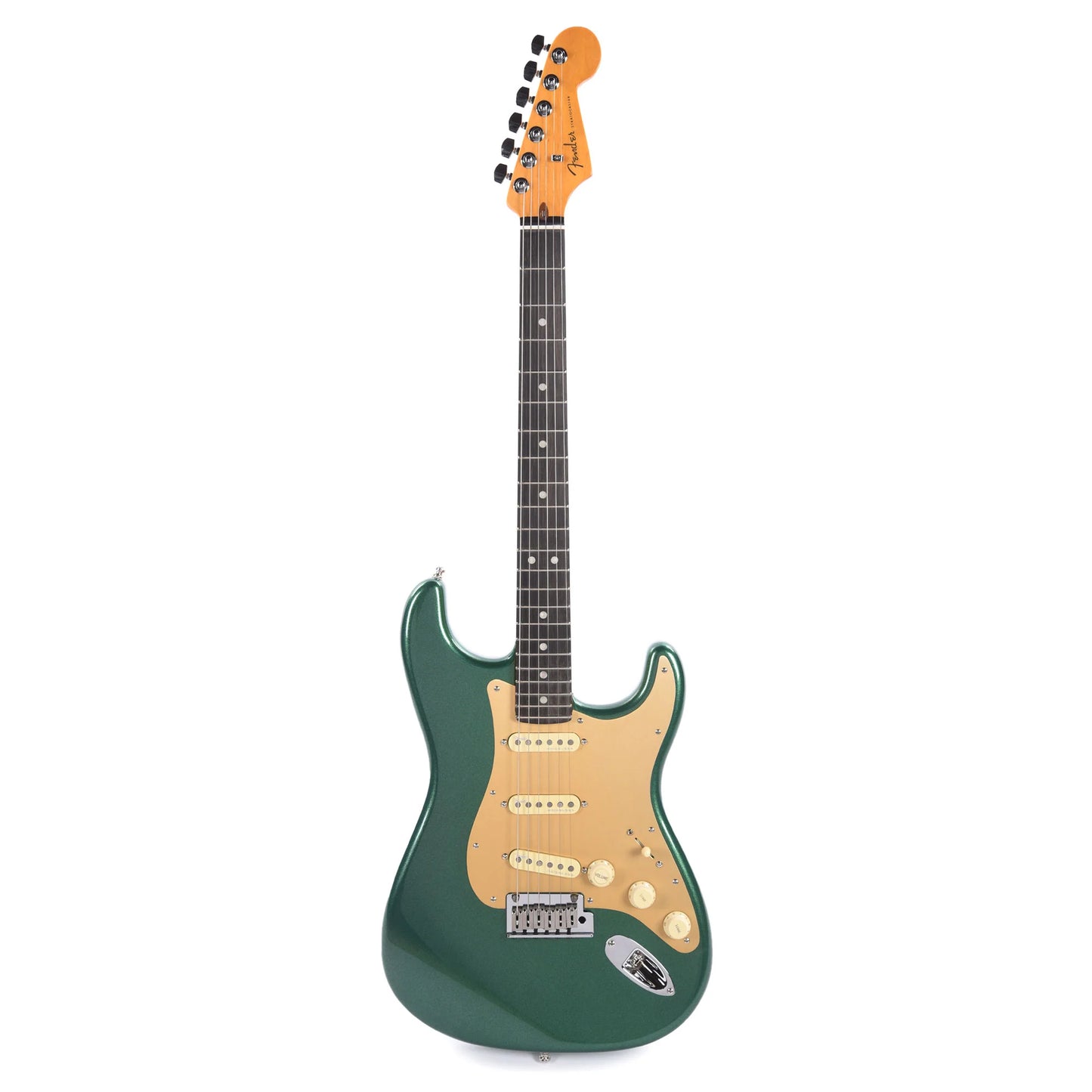 Fender American Ultra Stratocaster Mystic Pine & Anodized Gold Pickguard Electric Guitars / Solid Body