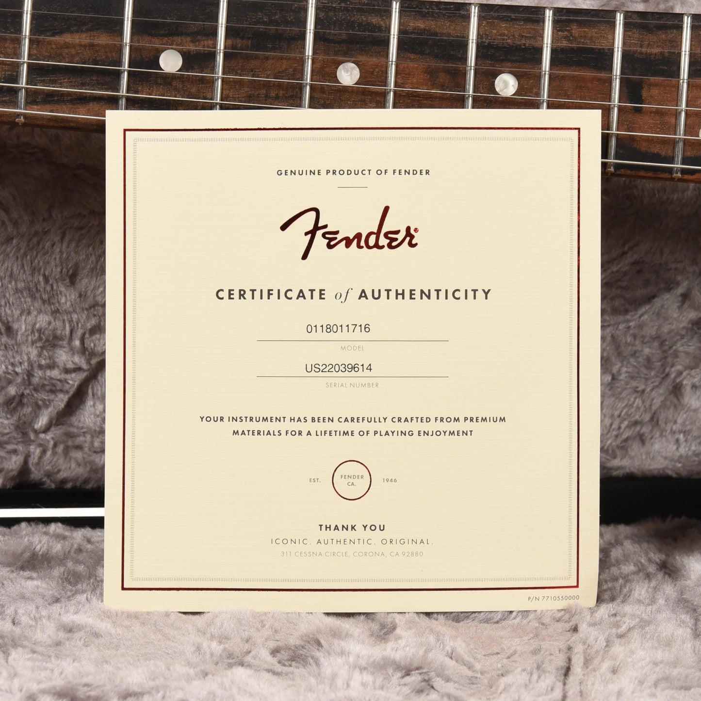 Fender American Ultra Stratocaster Mystic Pine & Anodized Gold Pickguard Electric Guitars / Solid Body