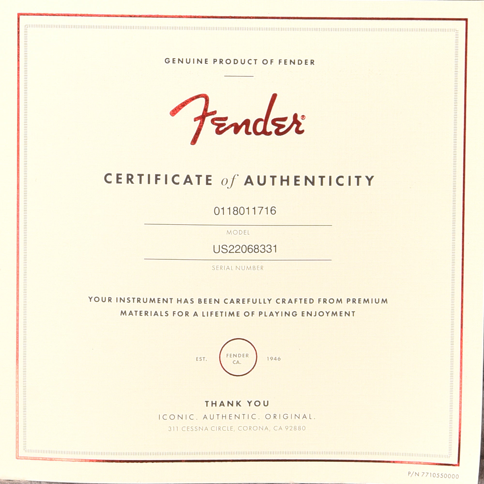 Fender American Ultra Stratocaster Mystic Pine & Anodized Gold Pickguard Electric Guitars / Solid Body