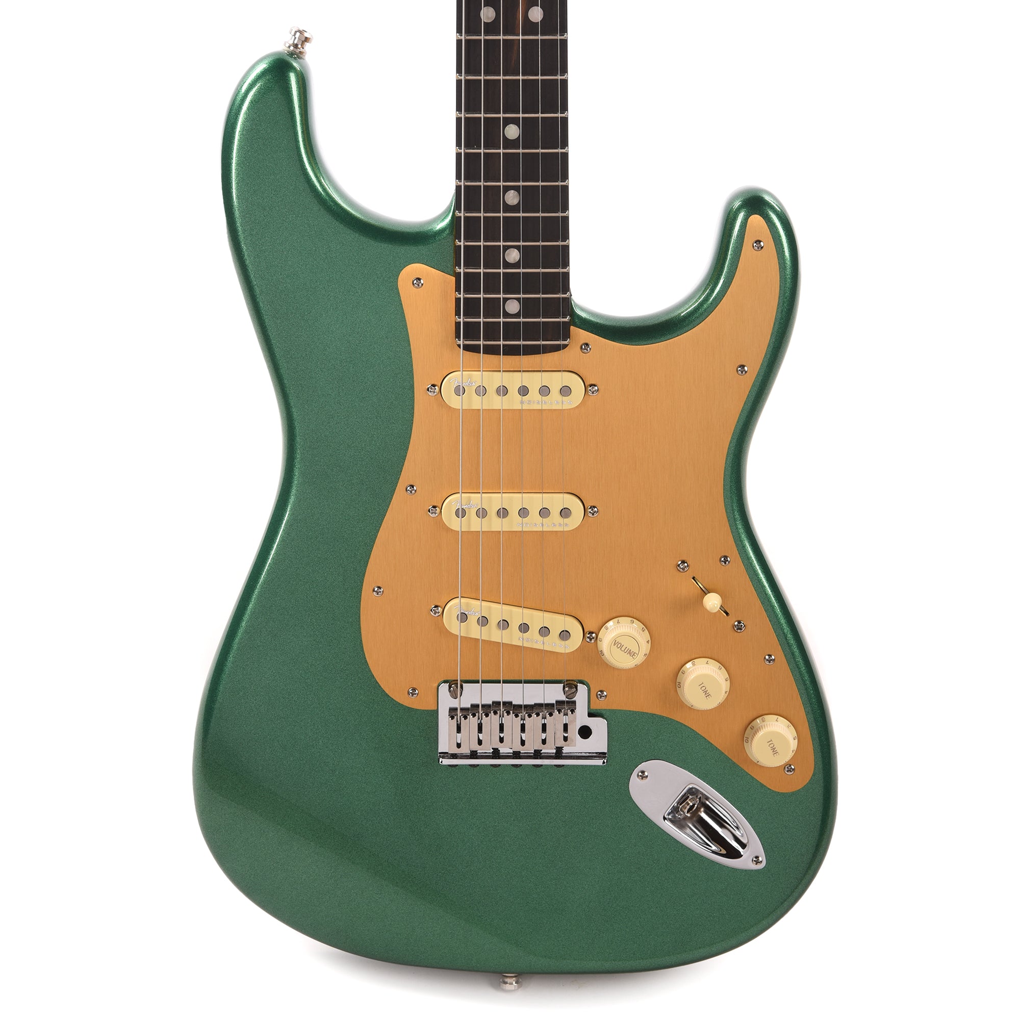 Fender American Ultra Stratocaster Mystic Pine & Anodized Gold Pickguard Electric Guitars / Solid Body