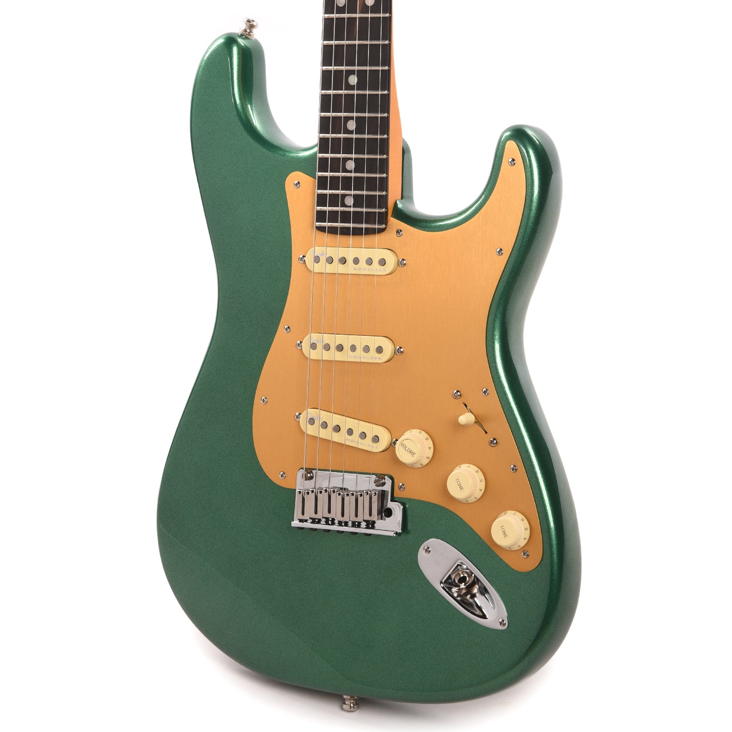 Fender American Ultra Stratocaster Mystic Pine & Anodized Gold Pickguard Electric Guitars / Solid Body