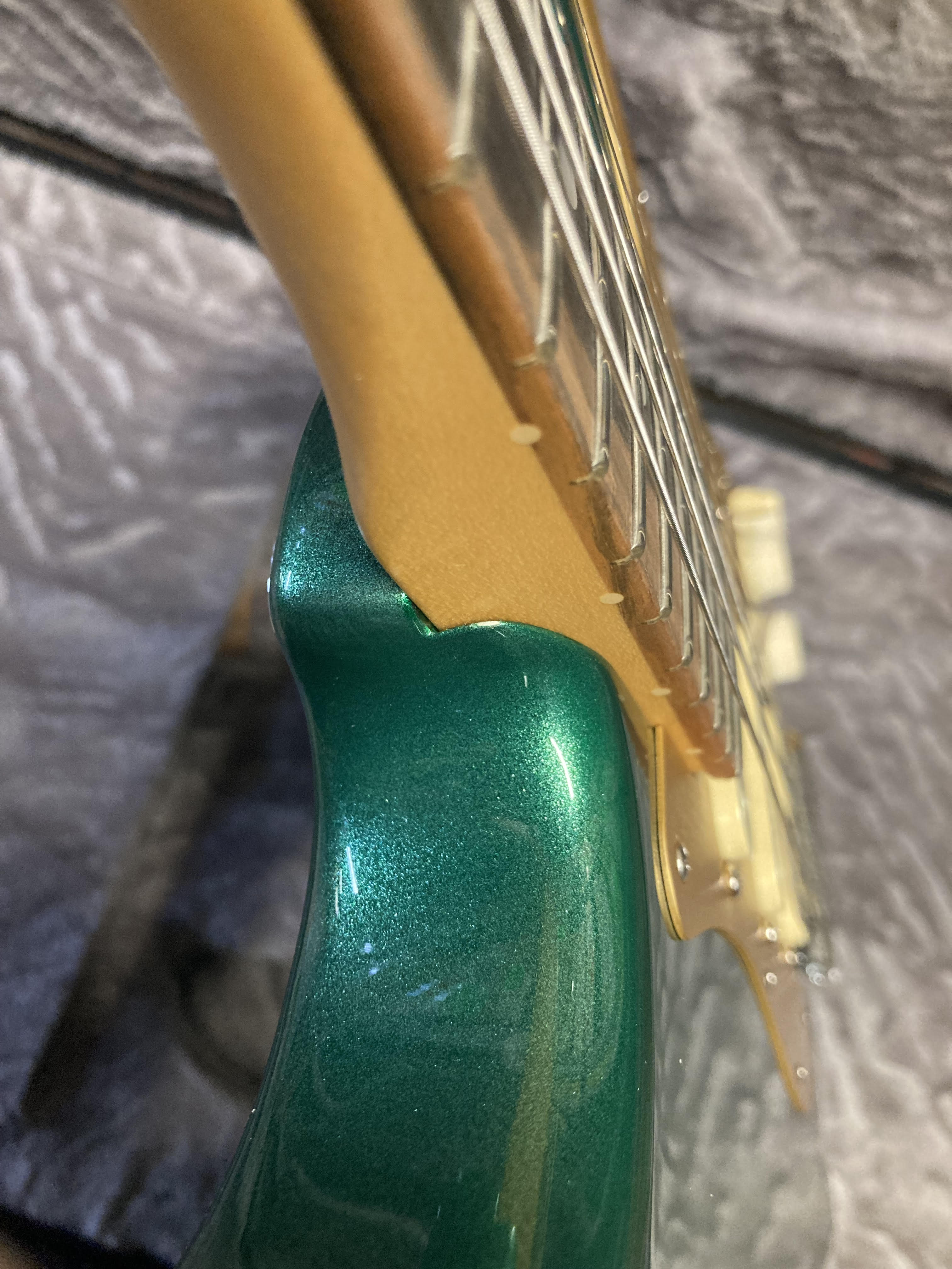 Fender American Ultra Stratocaster Mystic Pine & Anodized Gold Pickguard Electric Guitars / Solid Body