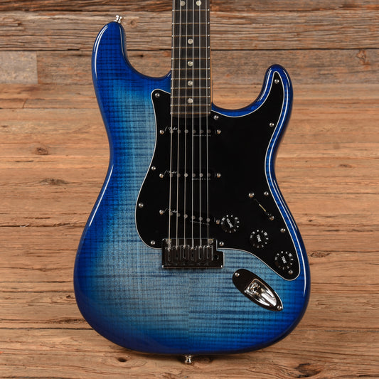 Fender American Ultra Stratocaster Plus Top Denim Burst 2021 Electric Guitars / Solid Body