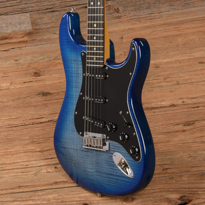 Fender American Ultra Stratocaster Plus Top Denim Burst 2021 Electric Guitars / Solid Body