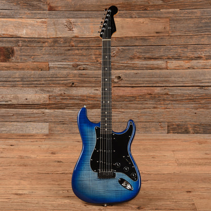 Fender American Ultra Stratocaster Plus Top Denim Burst 2021 Electric Guitars / Solid Body