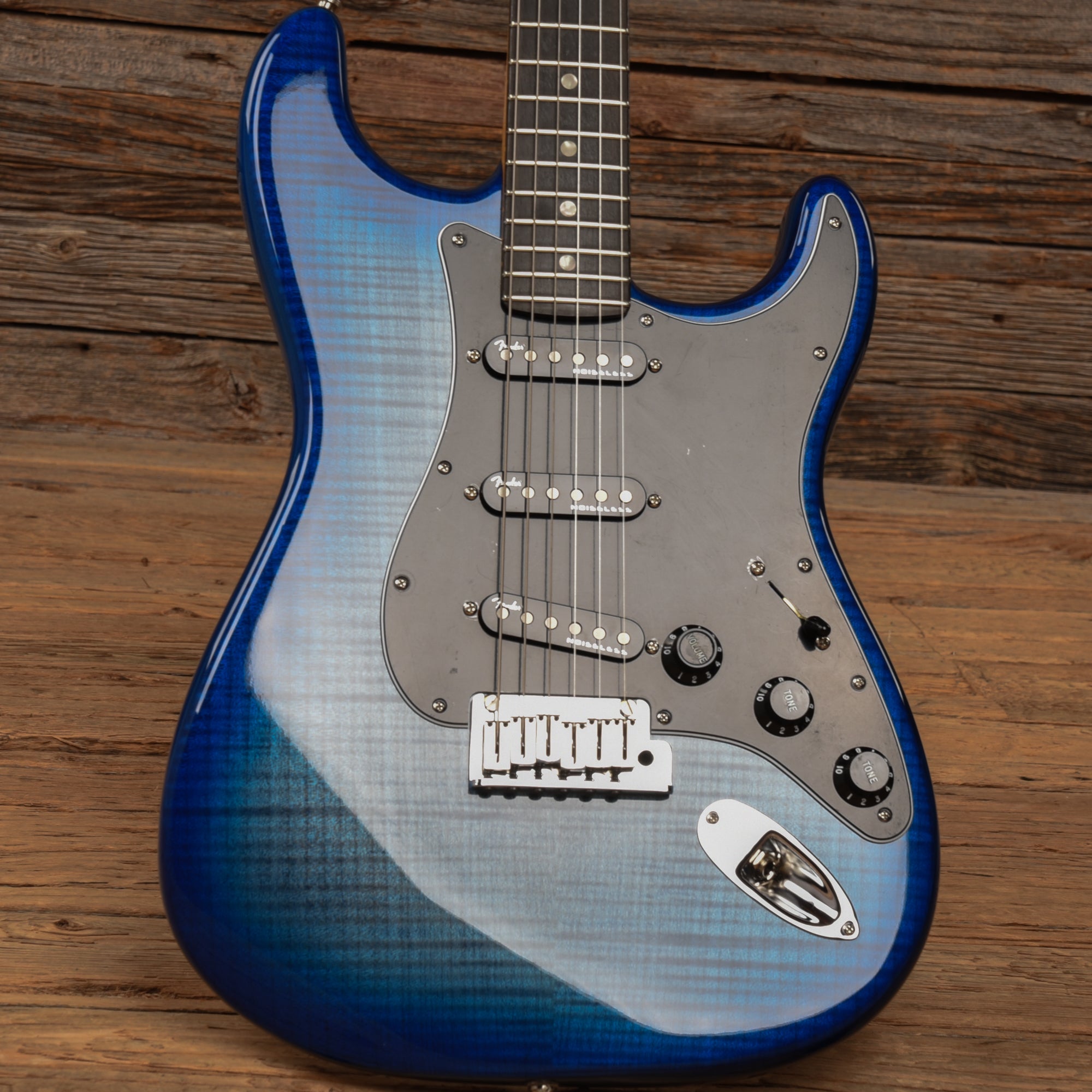 Fender American Ultra Stratocaster Plus Top Denim Burst 2021 Electric Guitars / Solid Body