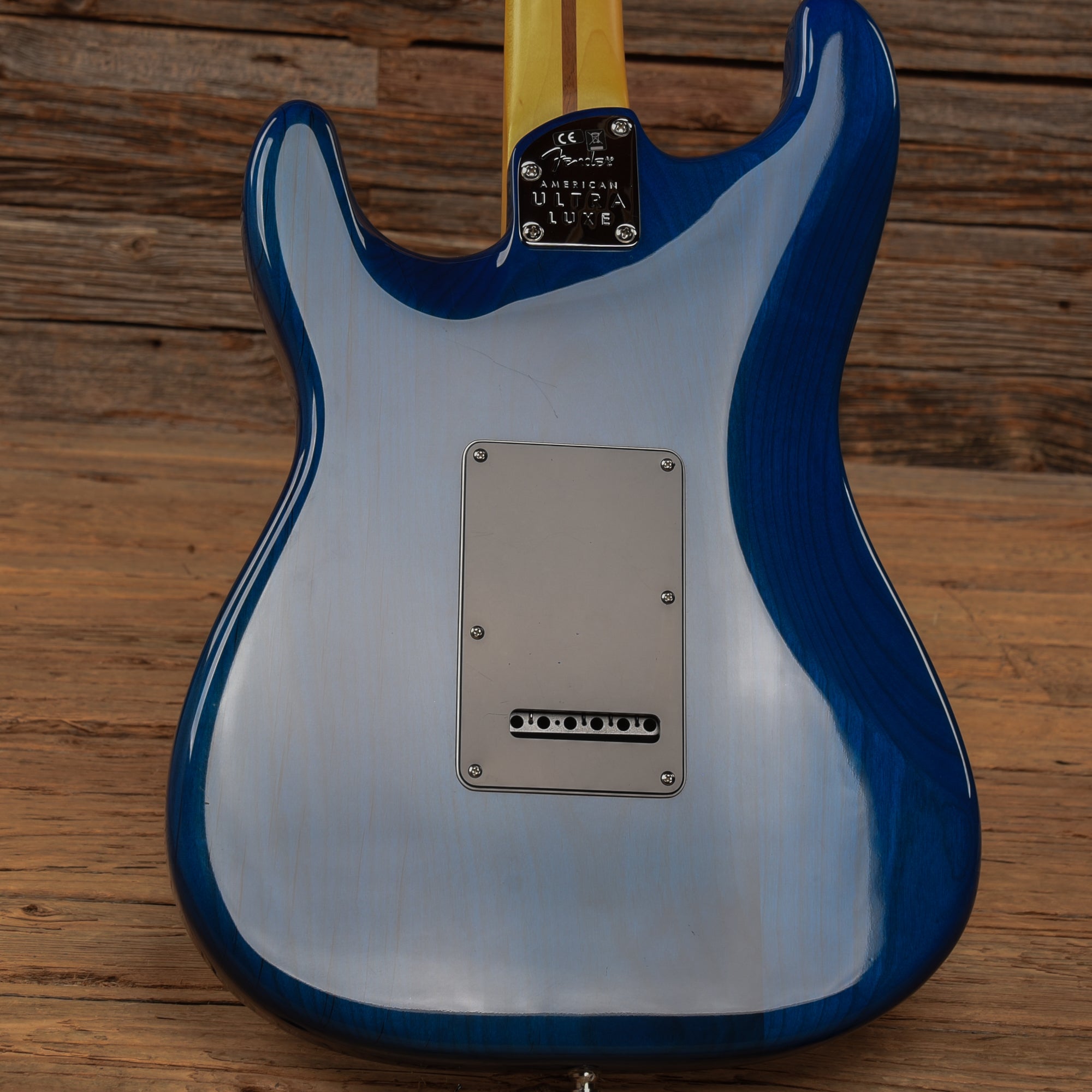Fender American Ultra Stratocaster Plus Top Denim Burst 2021 Electric Guitars / Solid Body