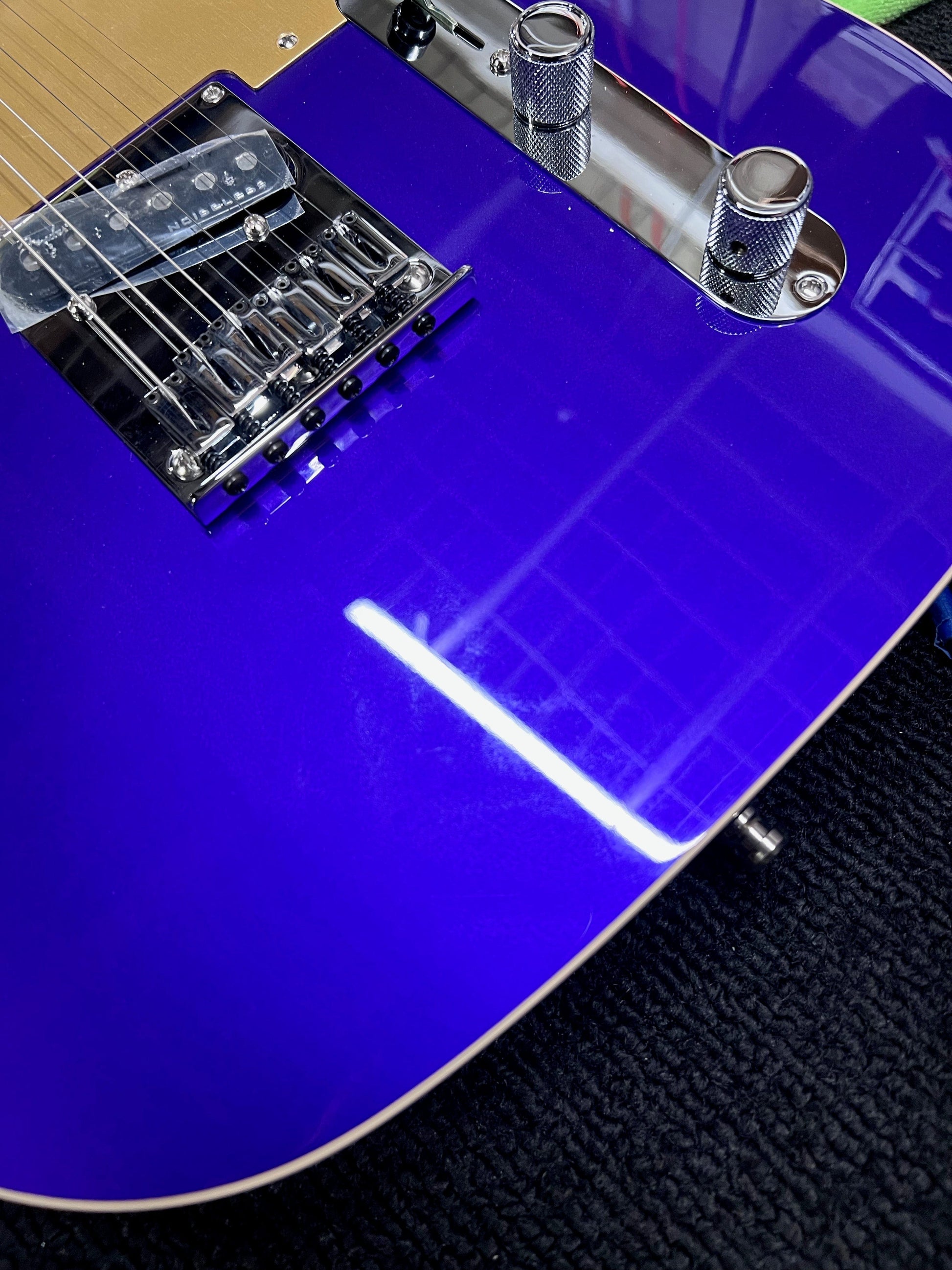 Fender American Ultra Telecaster Plum Metallic & Anodized Gold Pickguard Electric Guitars / Solid Body