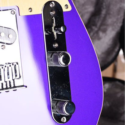 Fender American Ultra Telecaster Plum Metallic & Anodized Gold Pickguard Electric Guitars / Solid Body