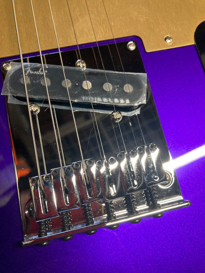 Fender American Ultra Telecaster Plum Metallic & Anodized Gold Pickguard Electric Guitars / Solid Body