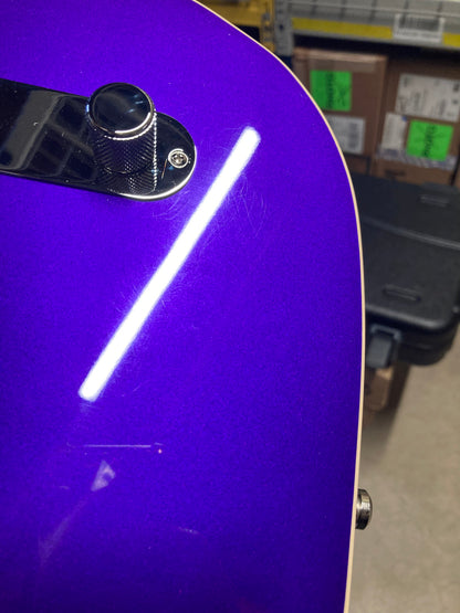 Fender American Ultra Telecaster Plum Metallic & Anodized Gold Pickguard Electric Guitars / Solid Body