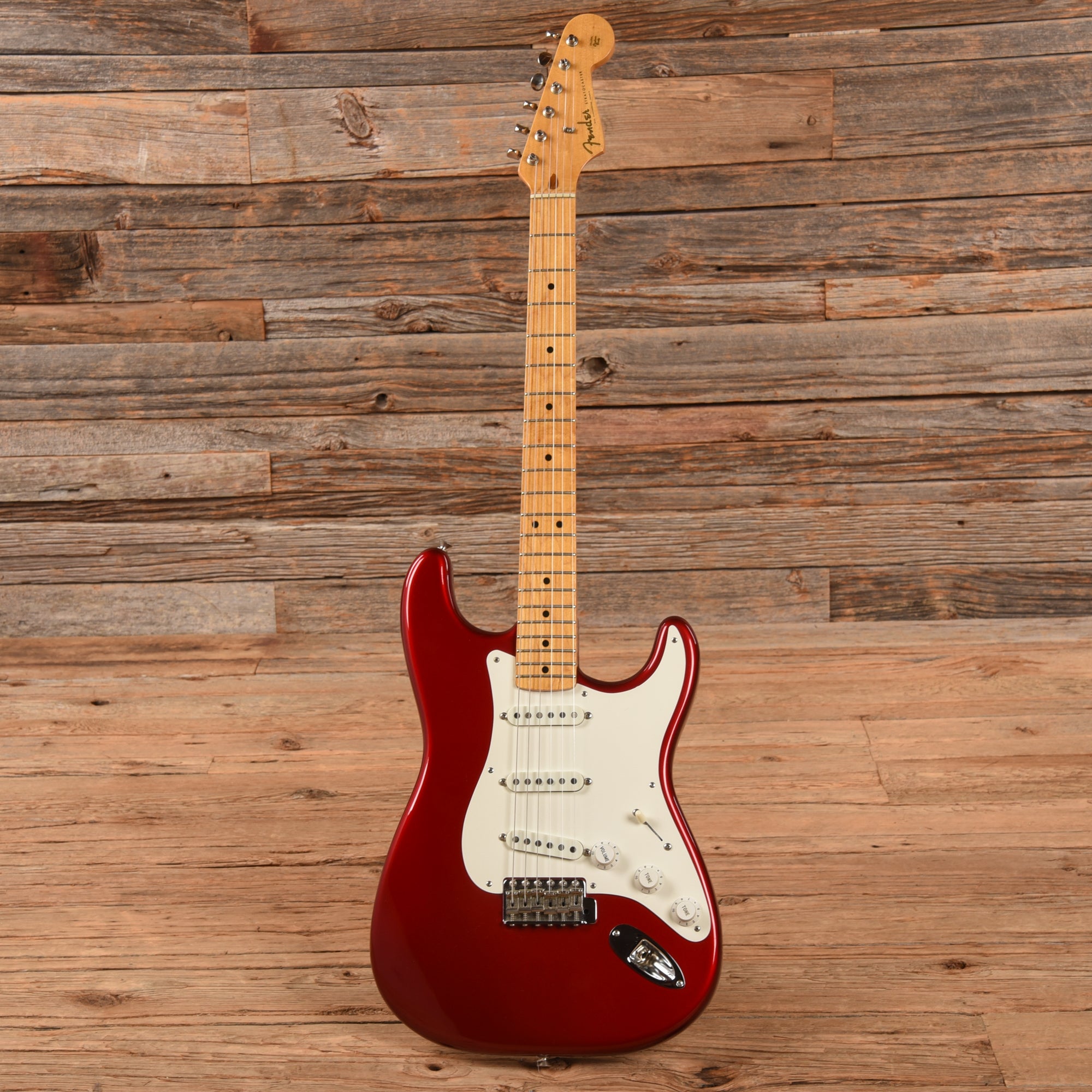 Fender American Vintage 57 Stratocaster Candy Apple Red 1986 Electric Guitars / Solid Body