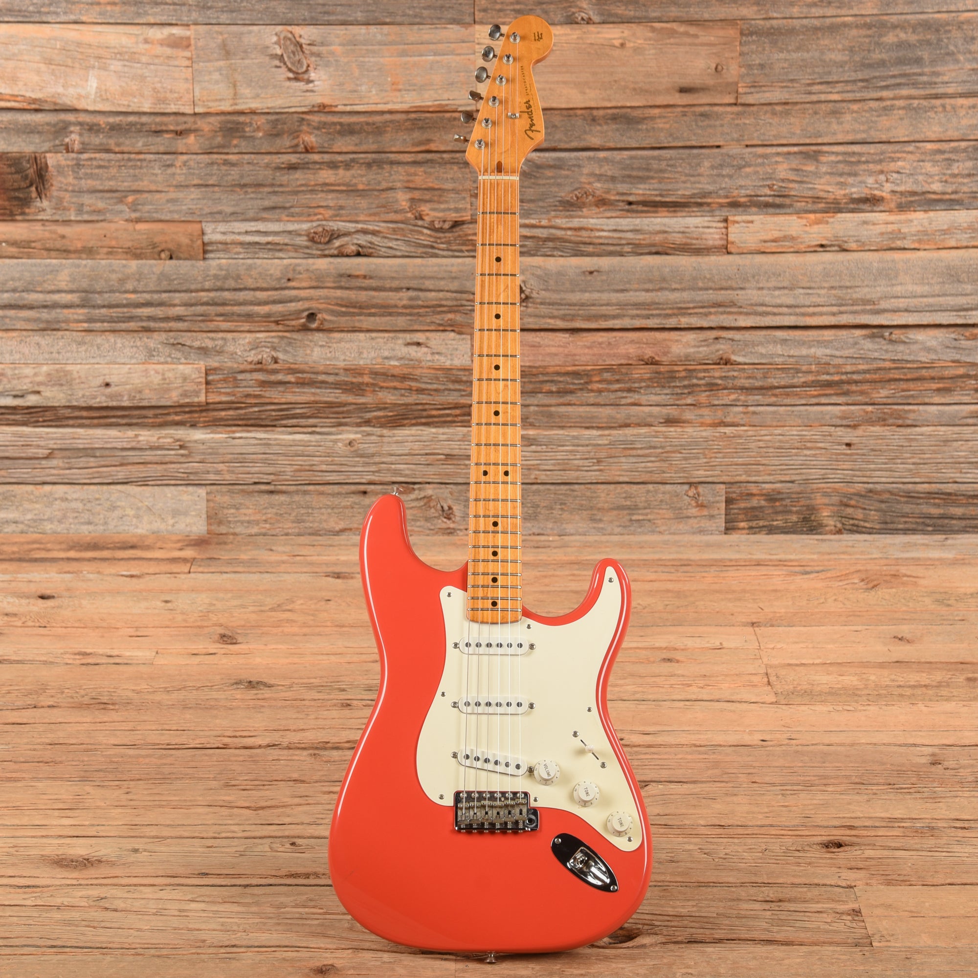 Fender American Vintage 57 Stratocaster Fiesta Red 1992 Electric Guitars / Solid Body