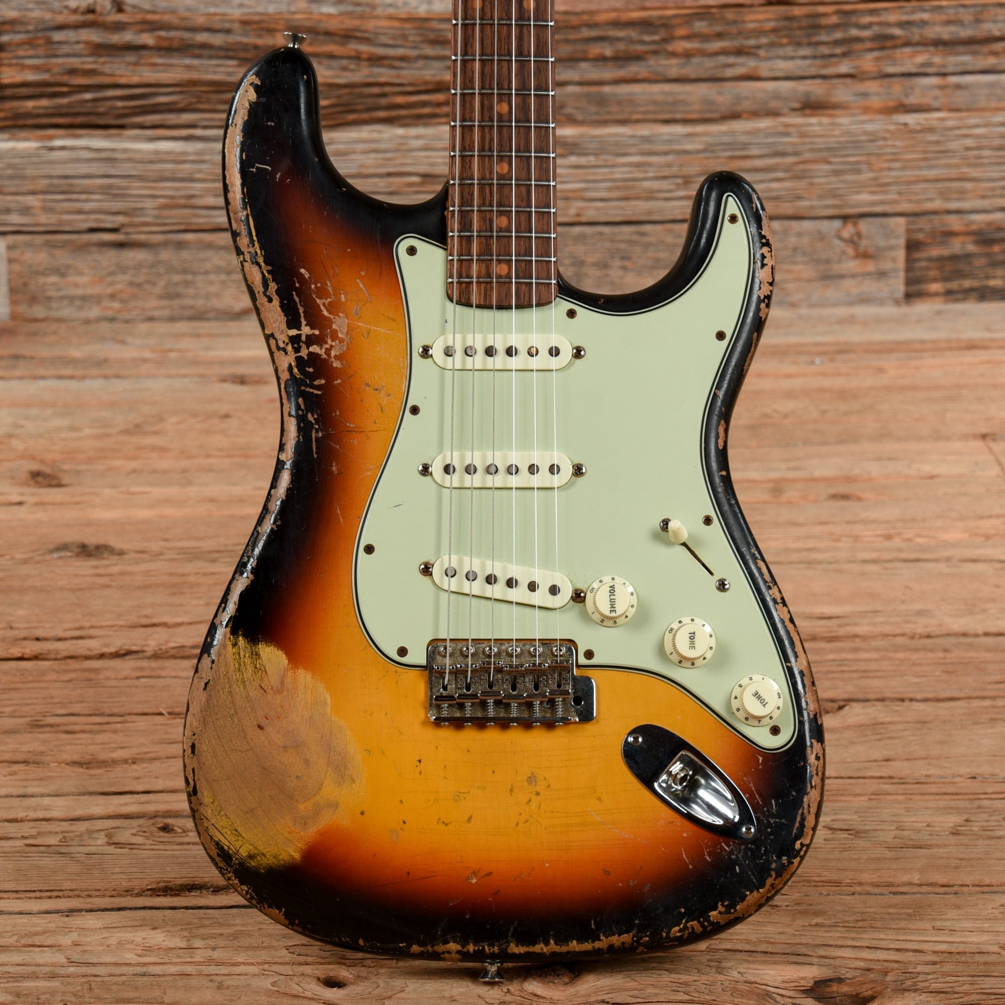 Fender American Vintage '59 Stratocaster Sunburst MJT Relic 2012 Electric Guitars / Solid Body