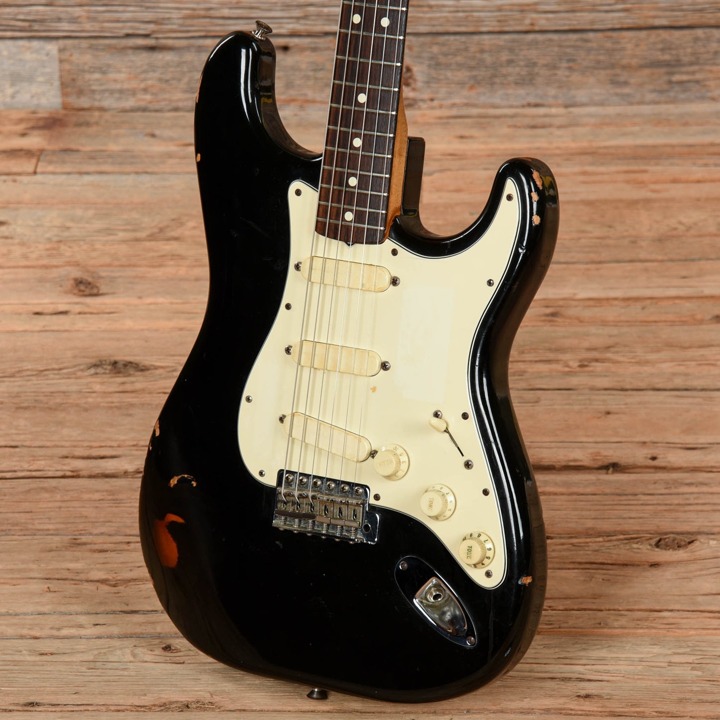 Fender American Vintage 62 Stratocaster Black 1983 Electric Guitars / Solid Body