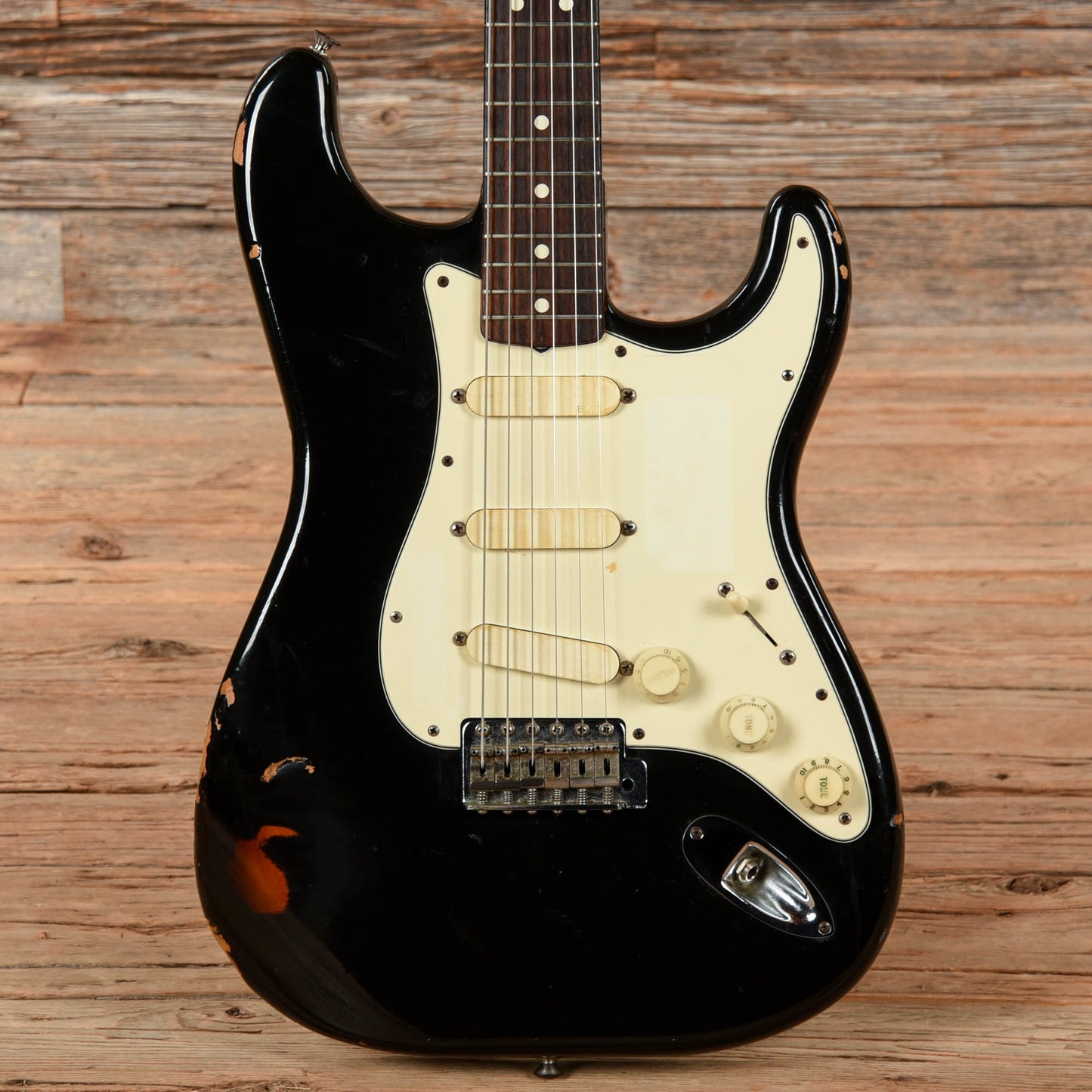 Fender American Vintage 62 Stratocaster Black 1983 Electric Guitars / Solid Body