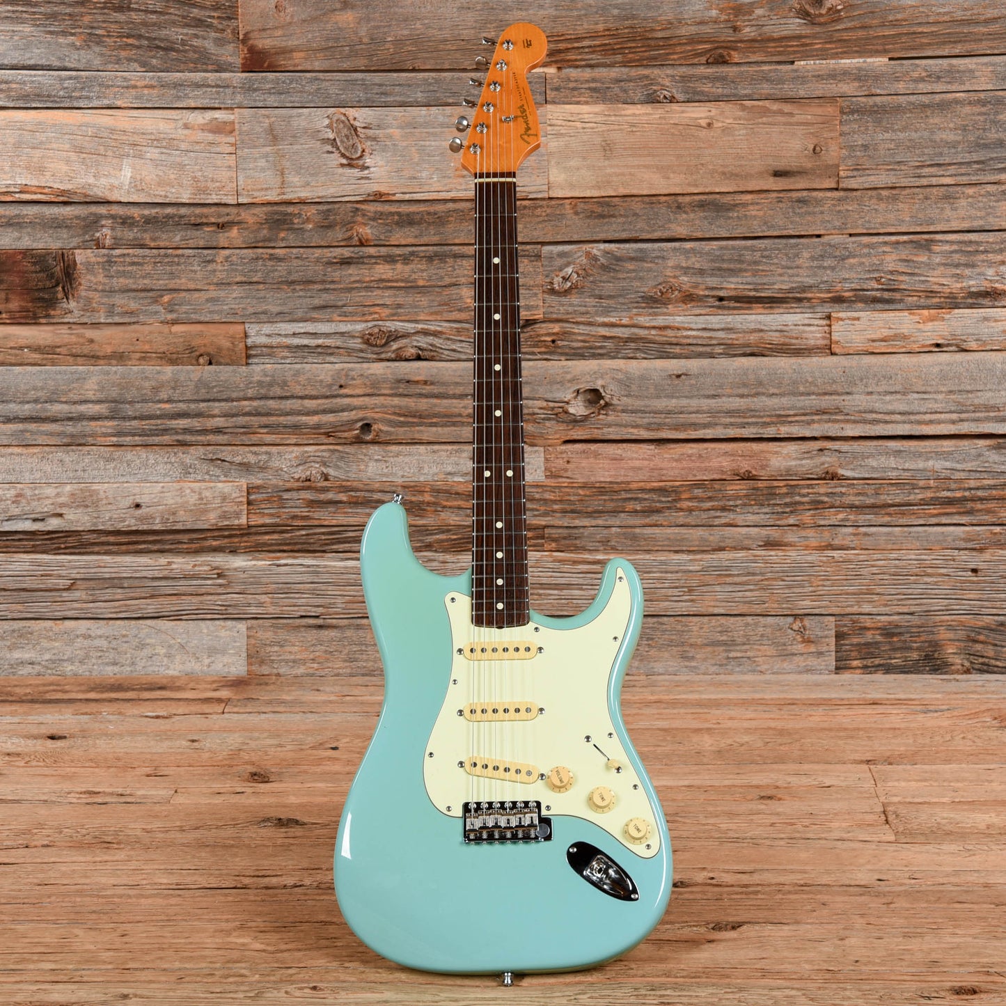 Fender American Vintage '62 Stratocaster Neck with Unknown Body Sea Foam Green Refin Electric Guitars / Solid Body