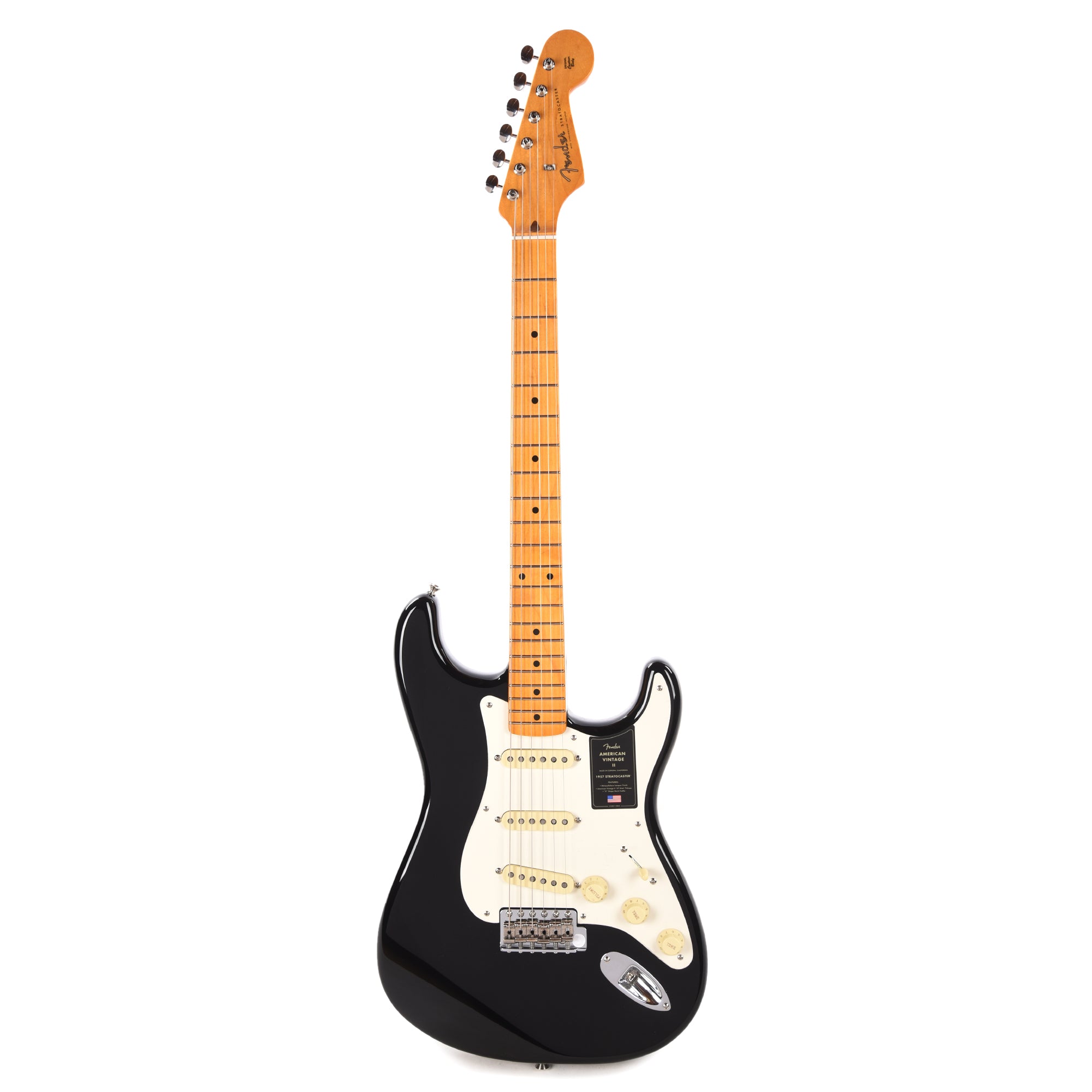 Fender American Vintage II 1957 Stratocaster Black Electric Guitars / Solid Body