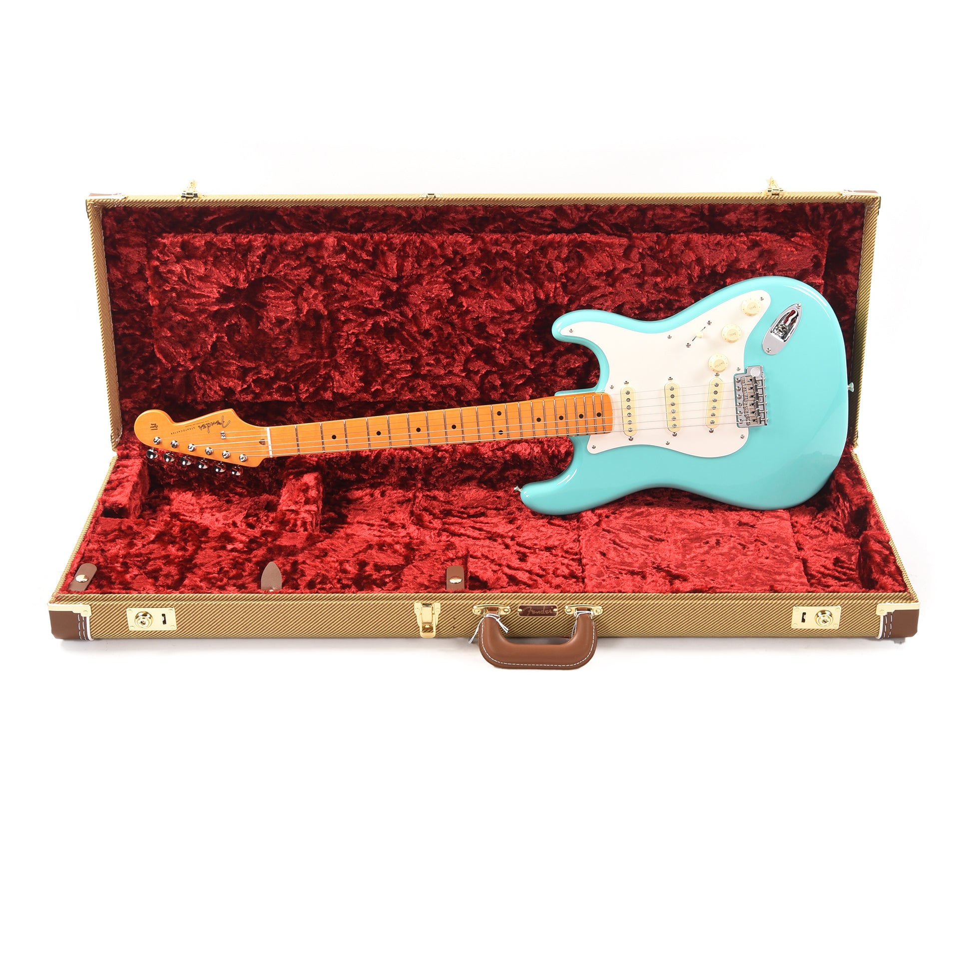 Fender American Vintage II 1957 Stratocaster Sea Foam Green Electric Guitars / Solid Body