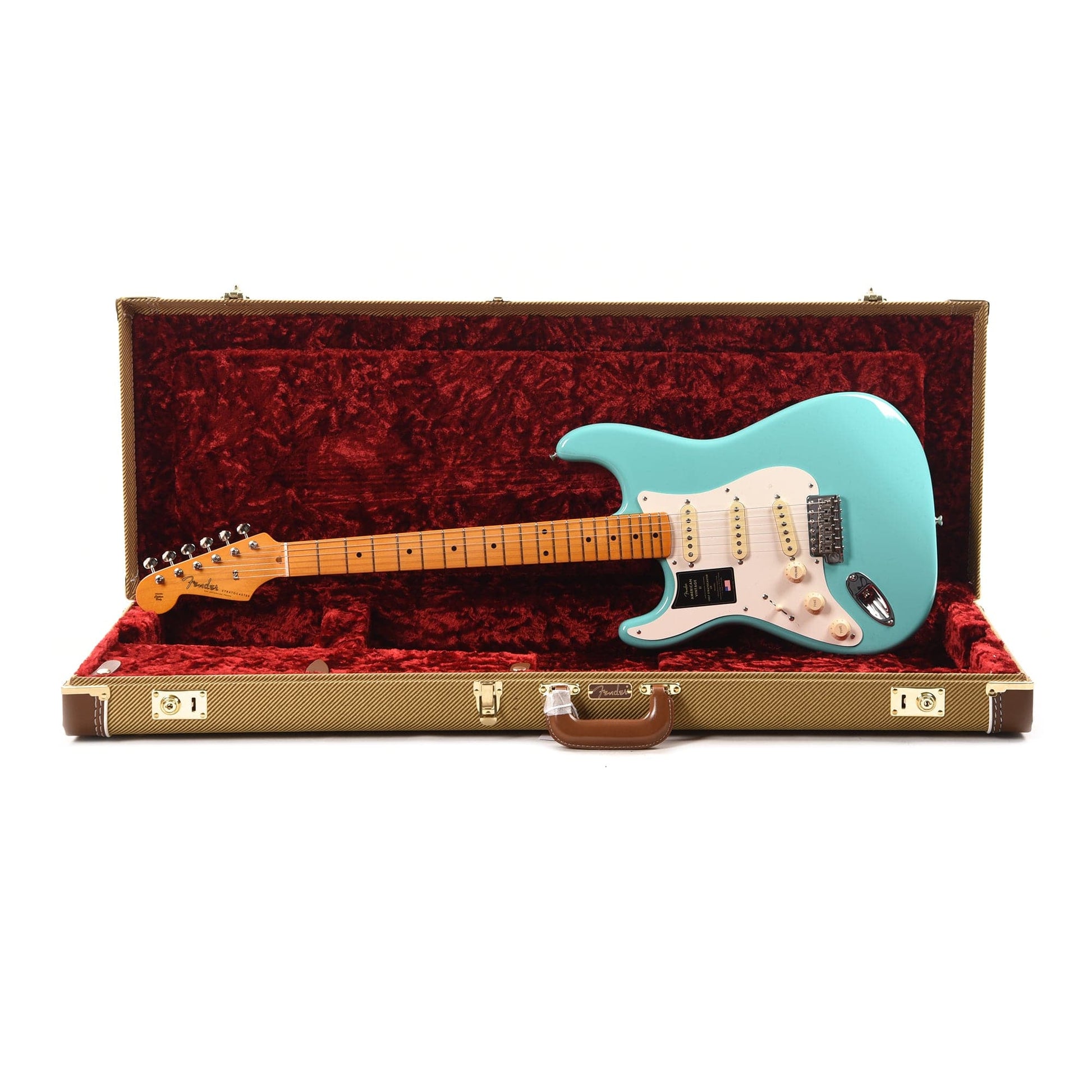 Fender American Vintage II 1957 Stratocaster Sea Foam Green LEFTY Electric Guitars / Solid Body
