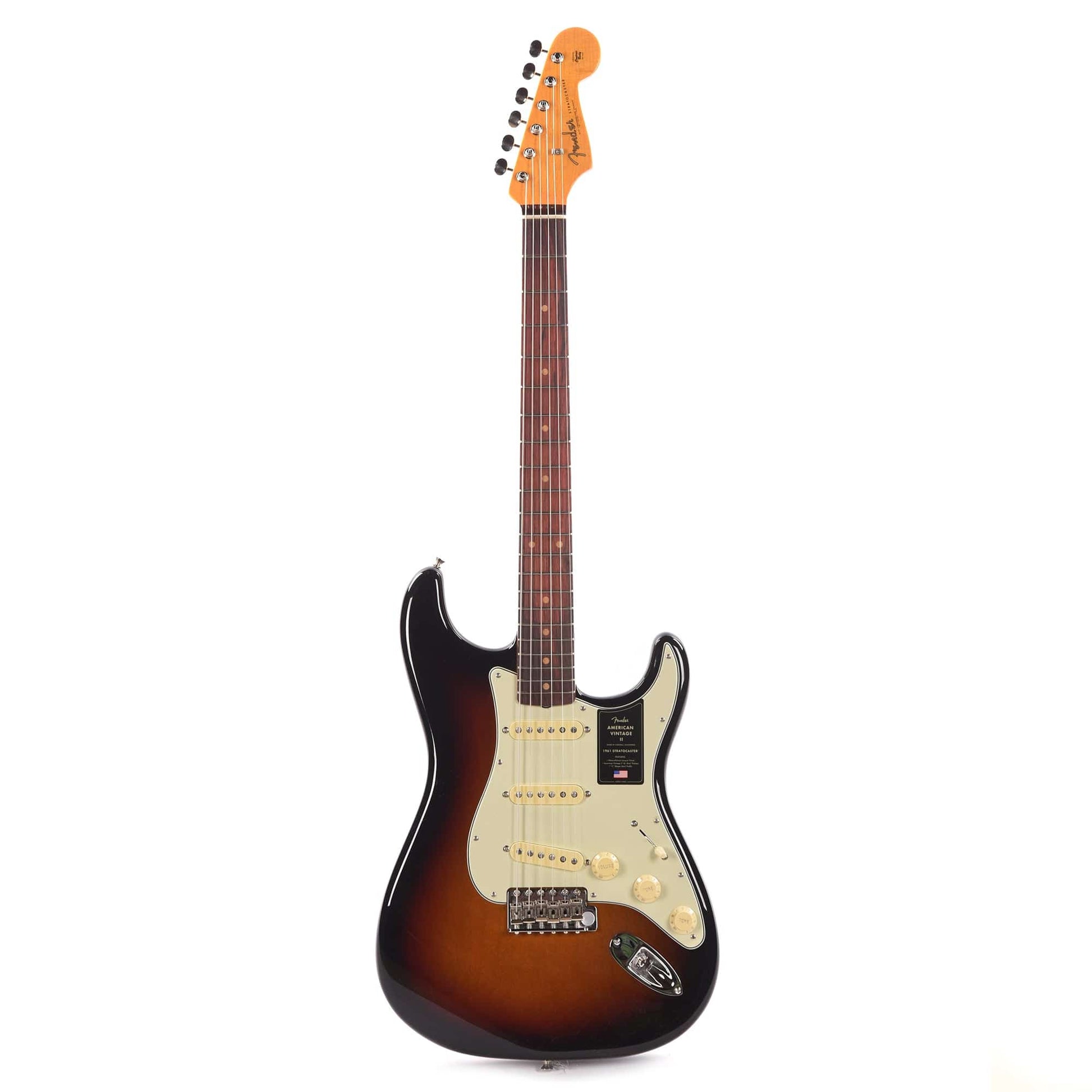 Fender American Vintage II 1961 Stratocaster 3-Color Sunburst Electric Guitars / Solid Body