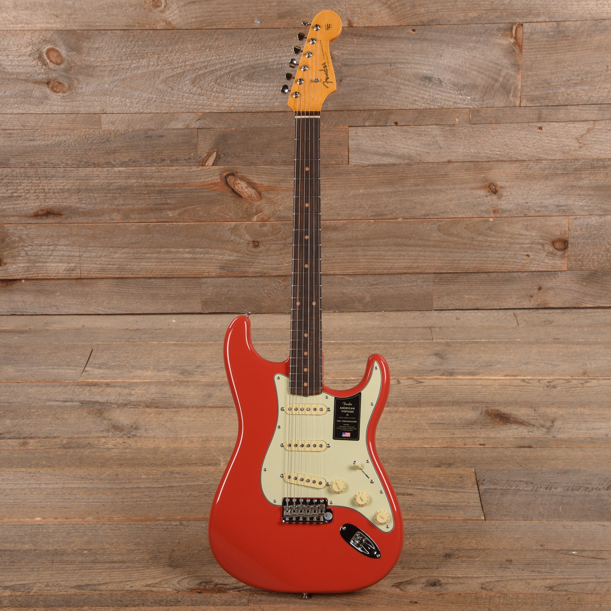 Fender American Vintage II 1961 Stratocaster Fiesta Red Electric Guitars / Solid Body