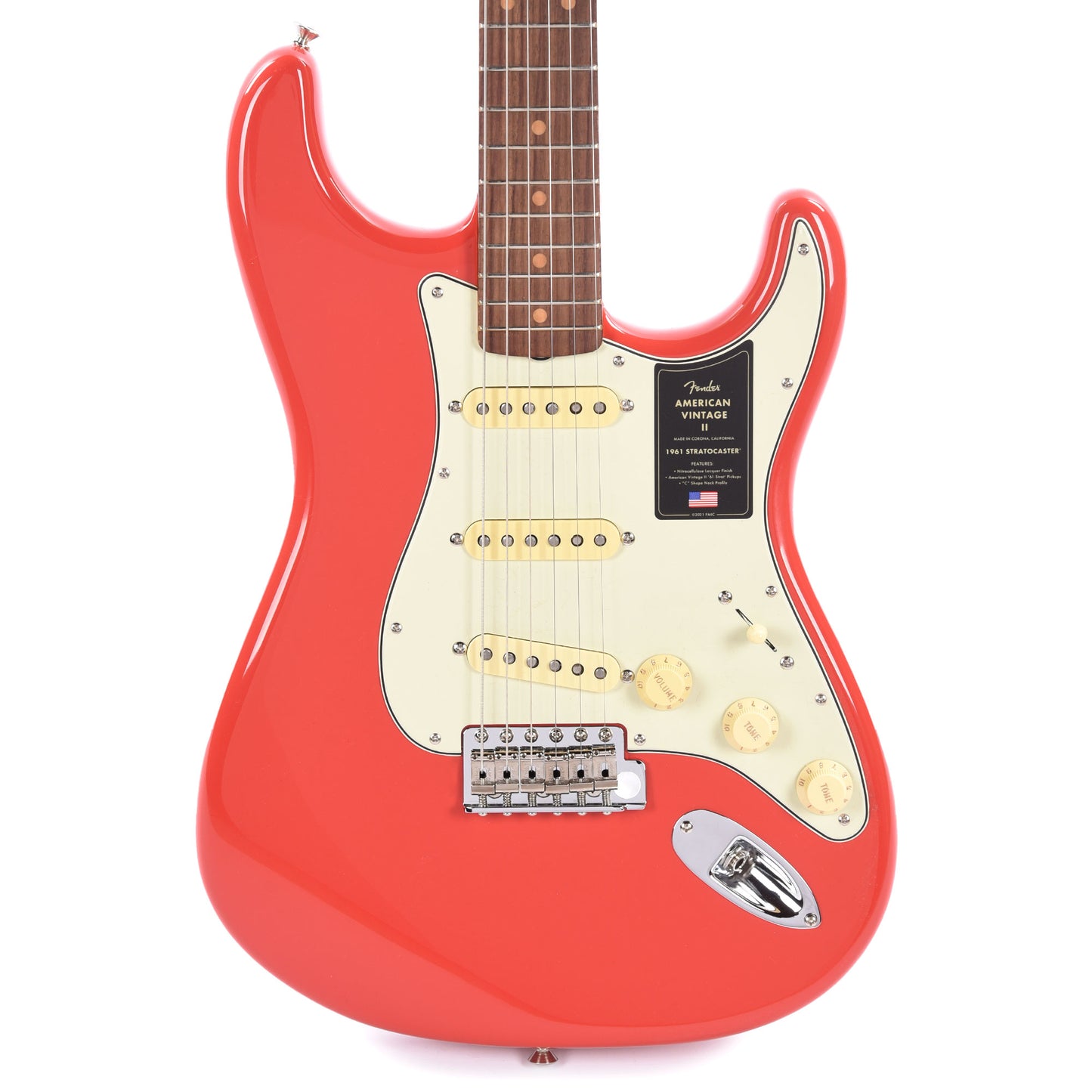 Fender American Vintage II 1961 Stratocaster Fiesta Red Electric Guitars / Solid Body