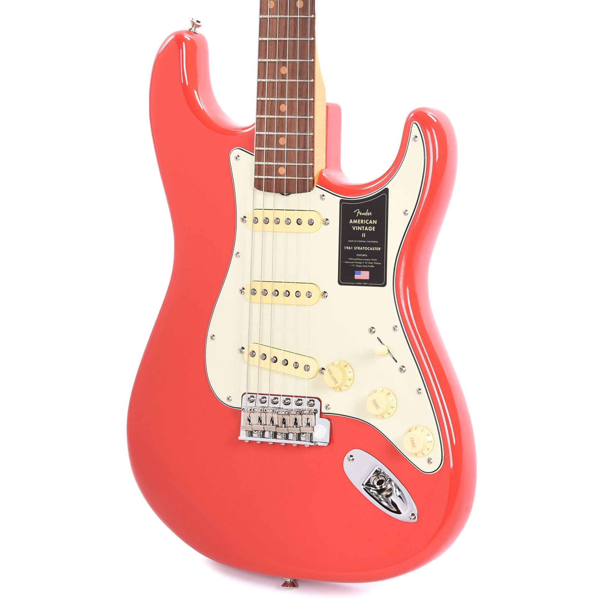Fender American Vintage II 1961 Stratocaster Fiesta Red Electric Guitars / Solid Body