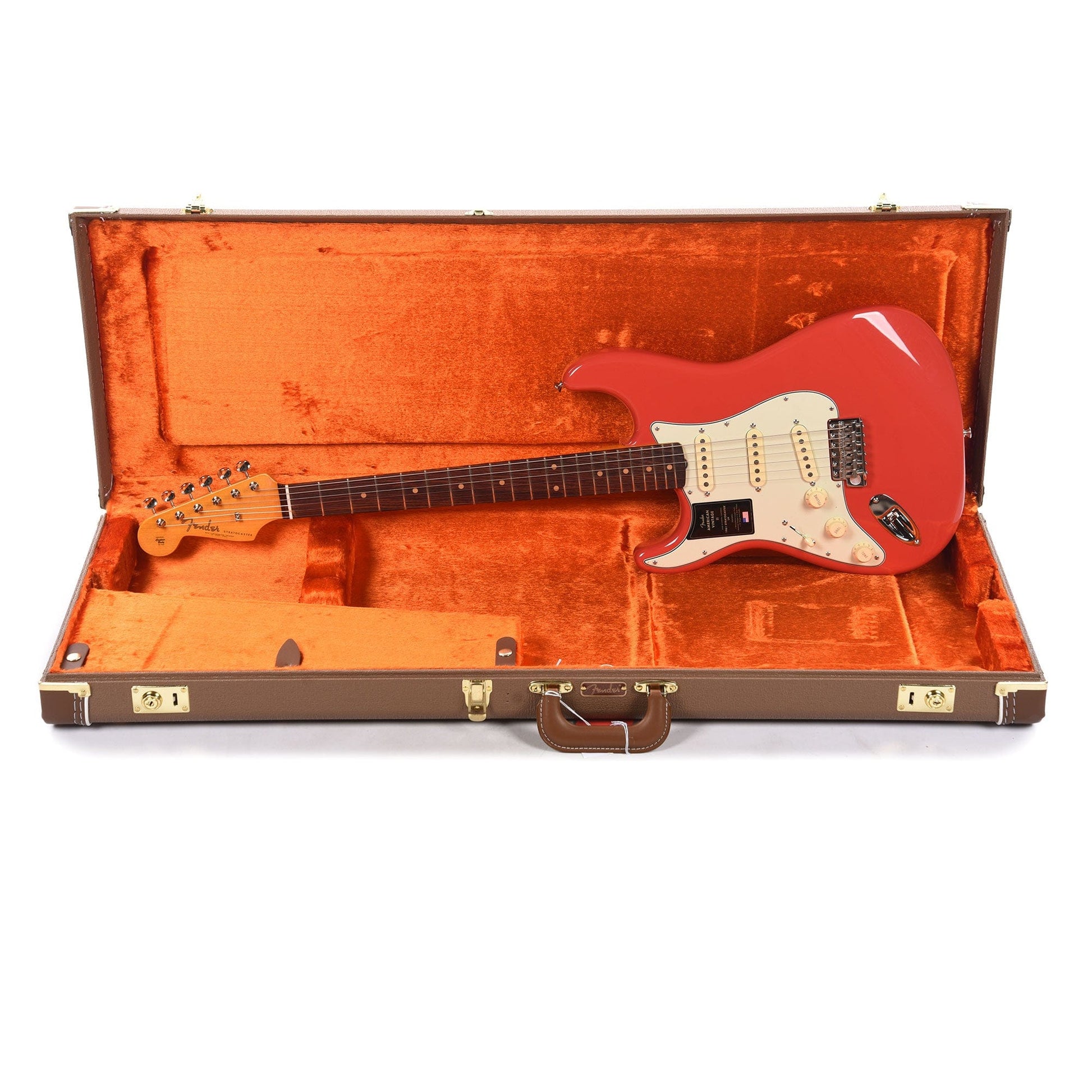 Fender American Vintage II 1961 Stratocaster Fiesta Red LEFTY Electric Guitars / Solid Body