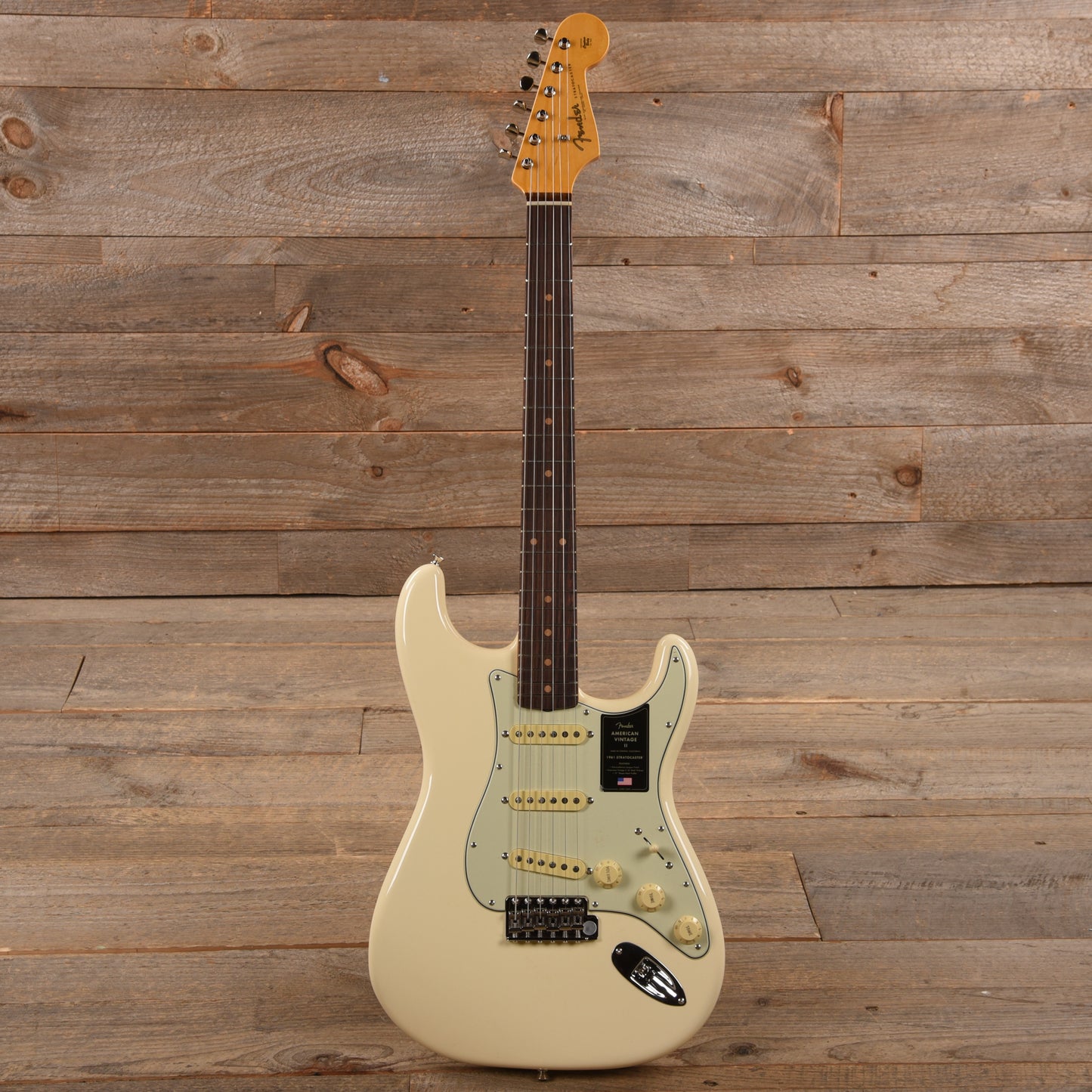Fender American Vintage II 1961 Stratocaster Olympic White Electric Guitars / Solid Body