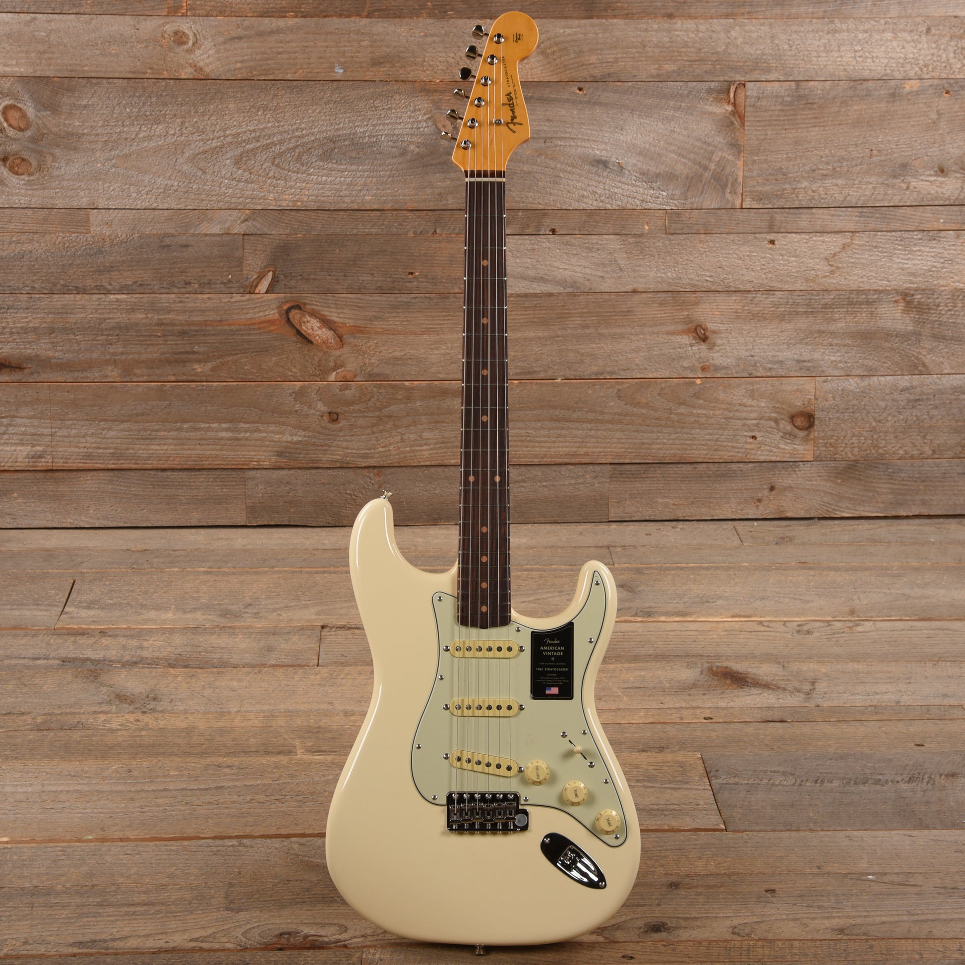 Fender American Vintage II 1961 Stratocaster Olympic White Electric Guitars / Solid Body