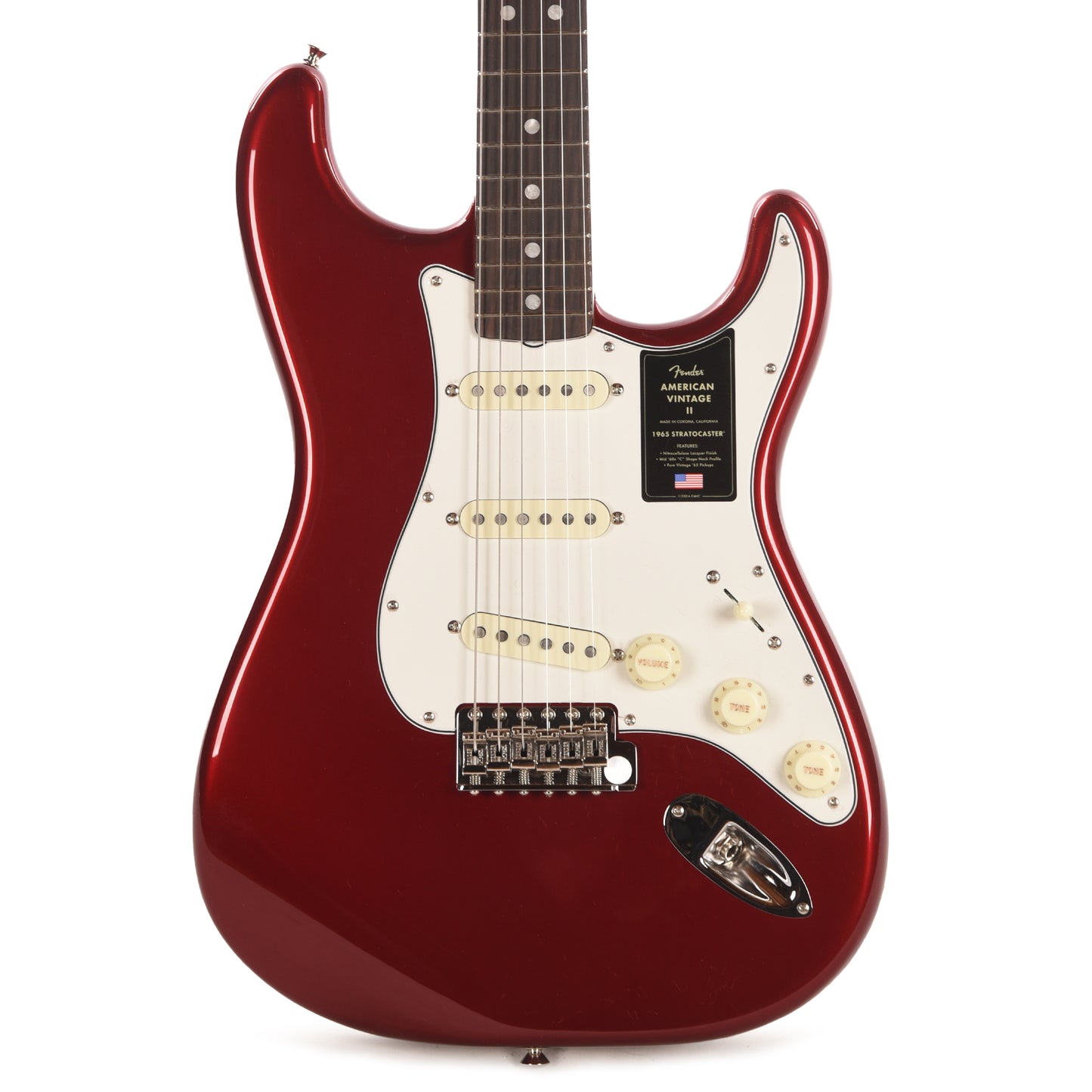 Fender American Vintage II 1965 Stratocaster Candy Apple Red Electric Guitars / Solid Body