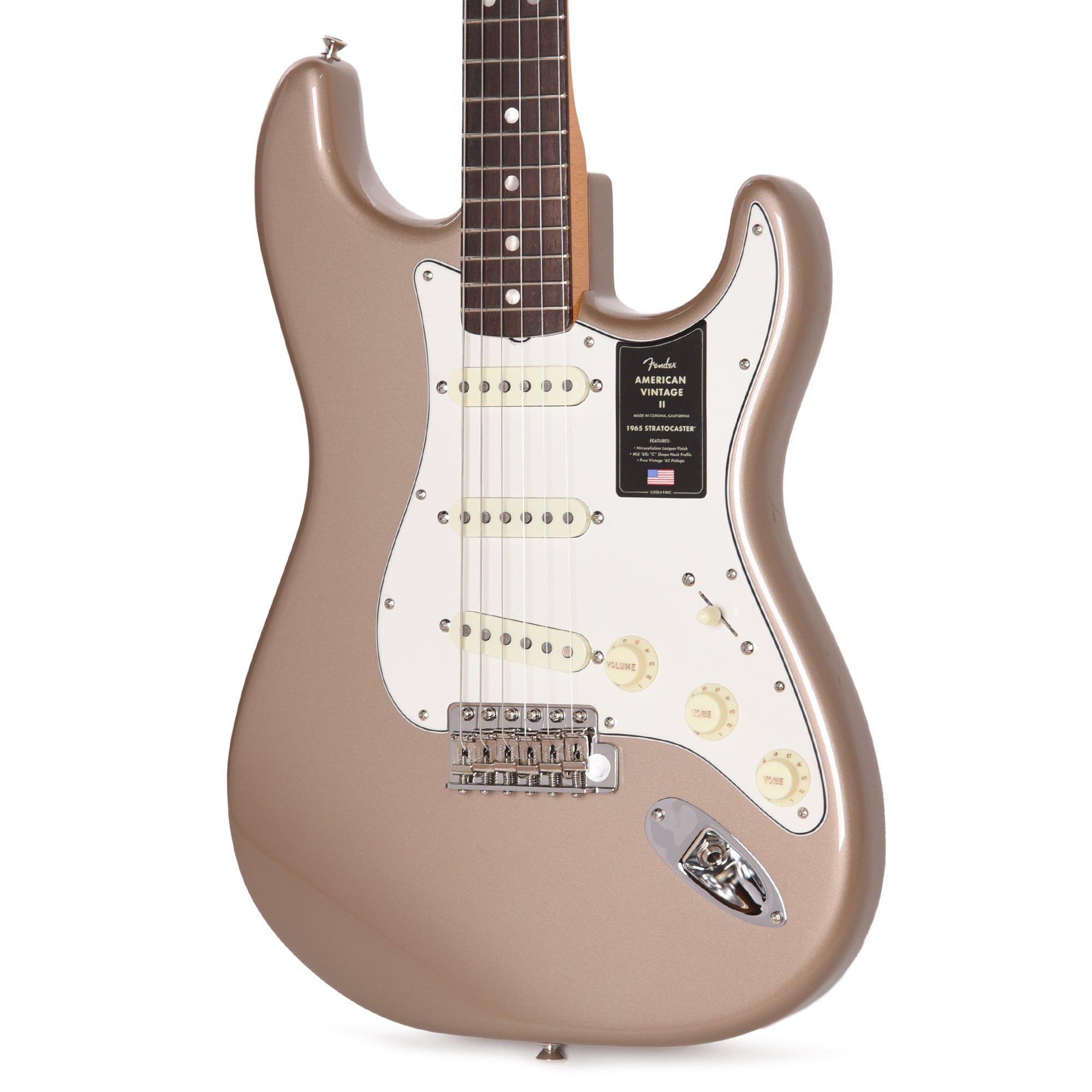 Fender American Vintage II 1965 Stratocaster Shoreline Gold Electric Guitars / Solid Body