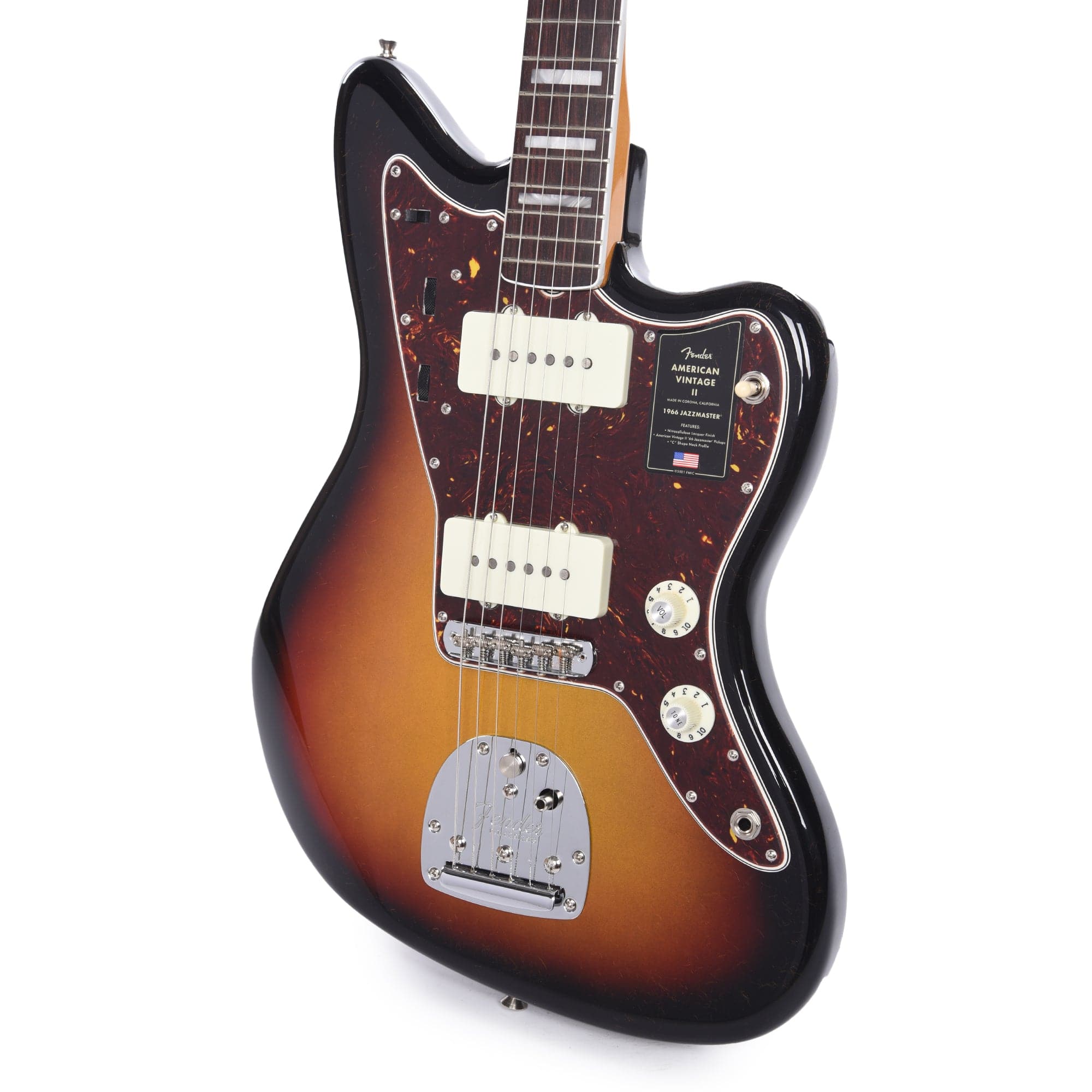 Fender American Vintage II 1966 Jazzmaster 3-Color Sunburst Electric Guitars / Solid Body
