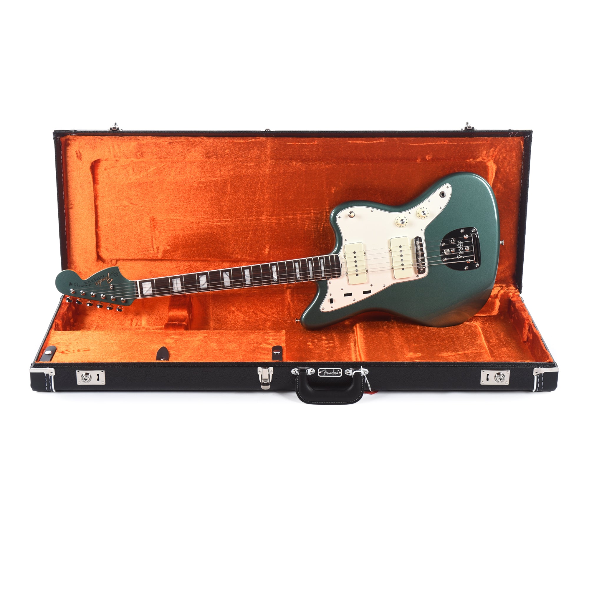 Fender American Vintage II 1966 Jazzmaster Sherwood Green Metallic Electric Guitars / Solid Body