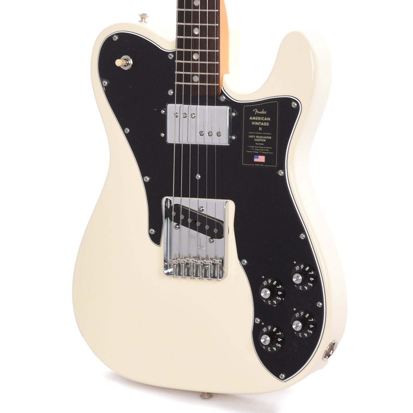 Fender American Vintage II 1977 Telecaster Custom Olympic White Electric Guitars / Solid Body