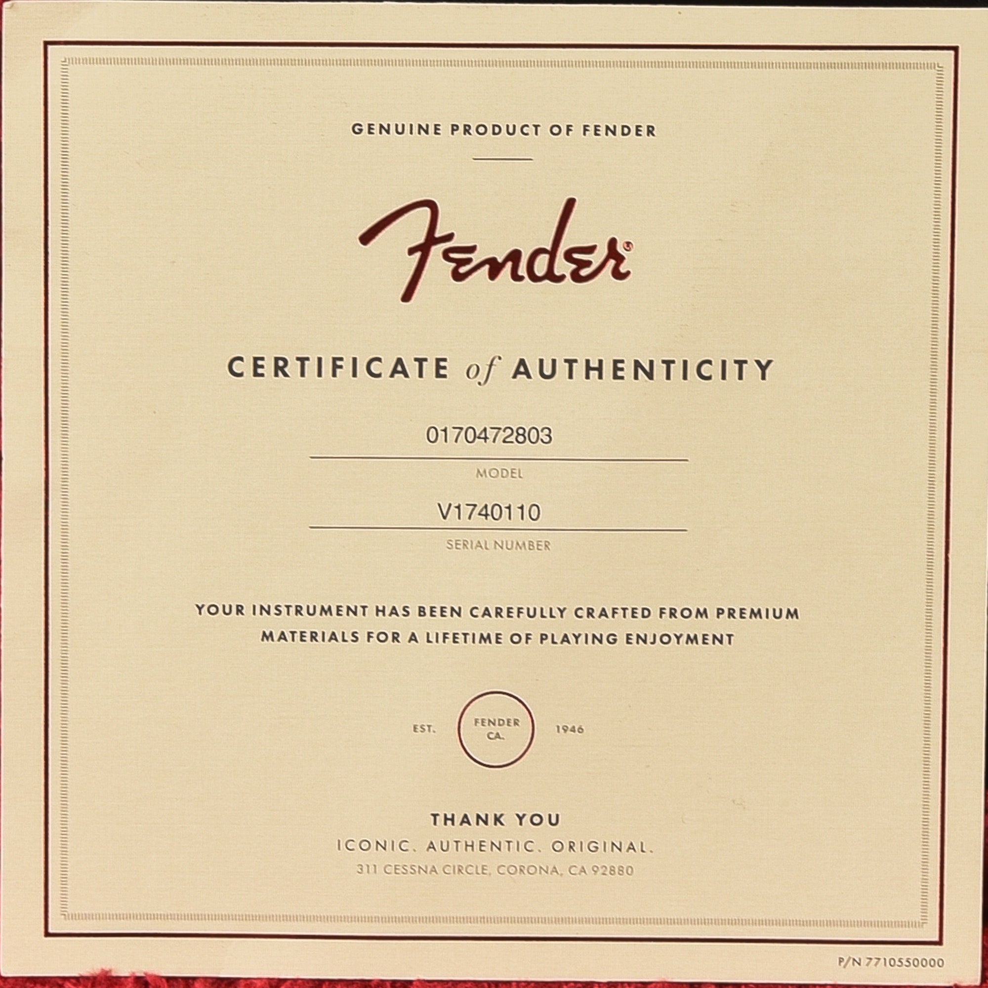 Fender American Vintage Wildwood 