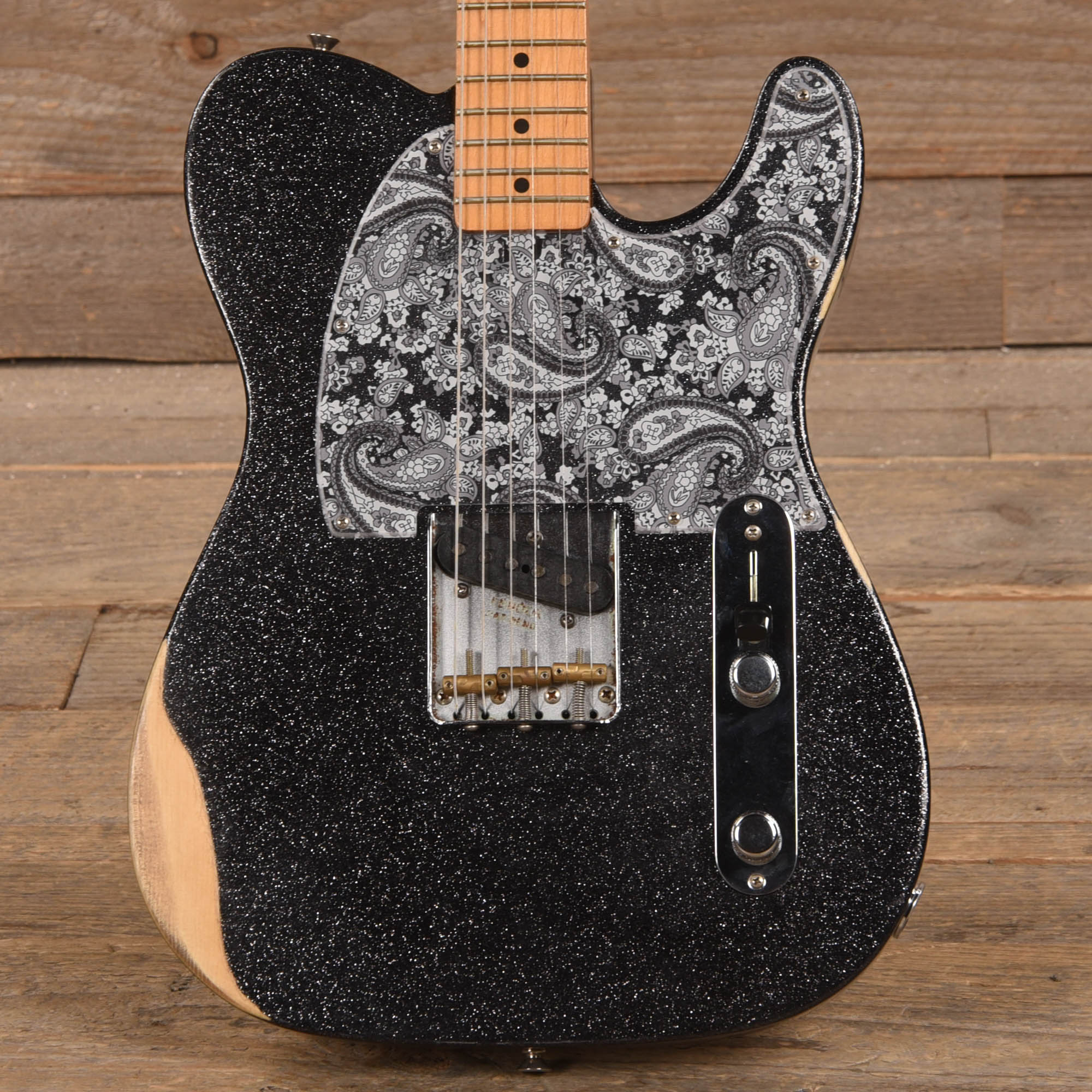 Fender Artist Brad Paisley Esquire Black Sparkle Electric Guitars / Solid Body