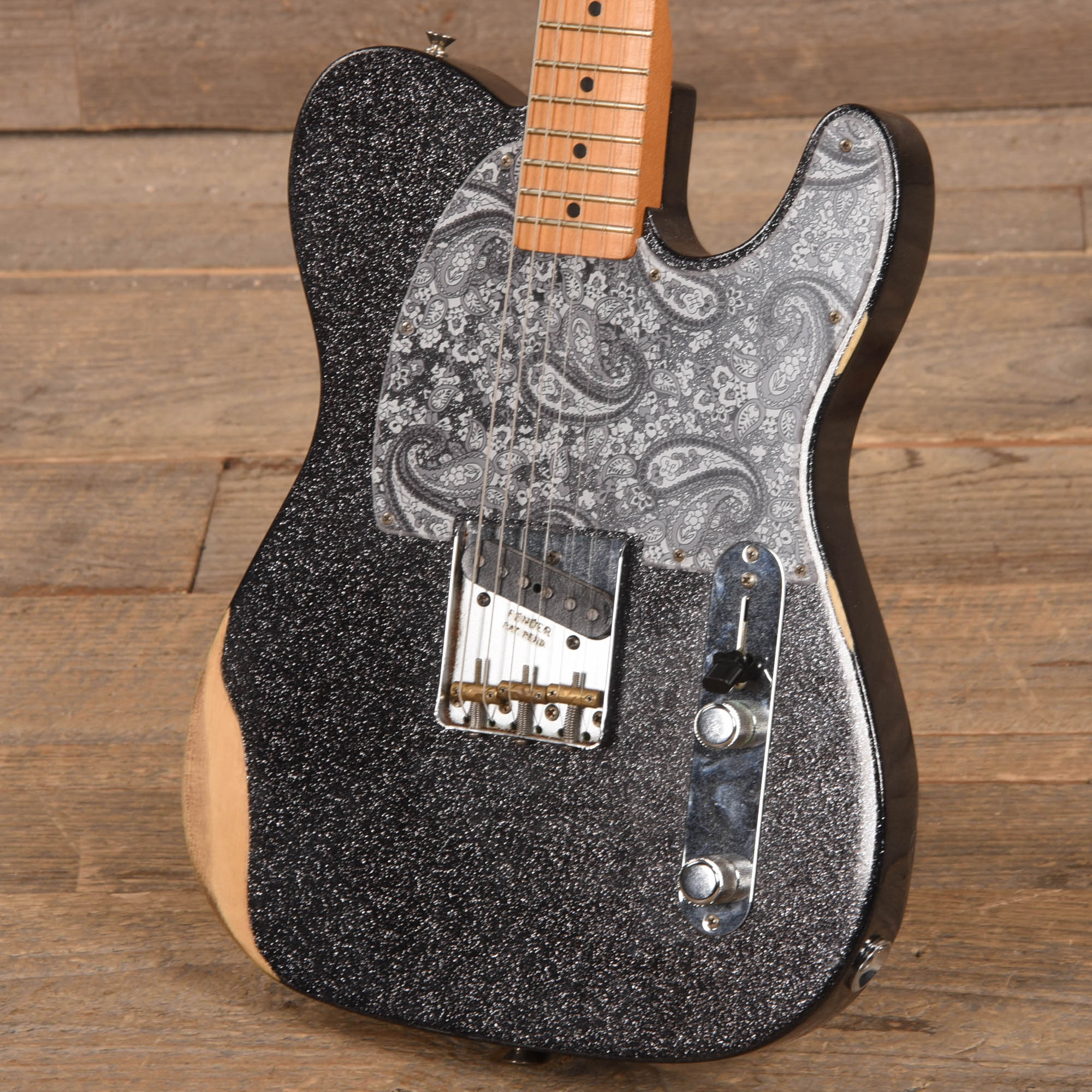 Fender Artist Brad Paisley Esquire Black Sparkle Electric Guitars / Solid Body