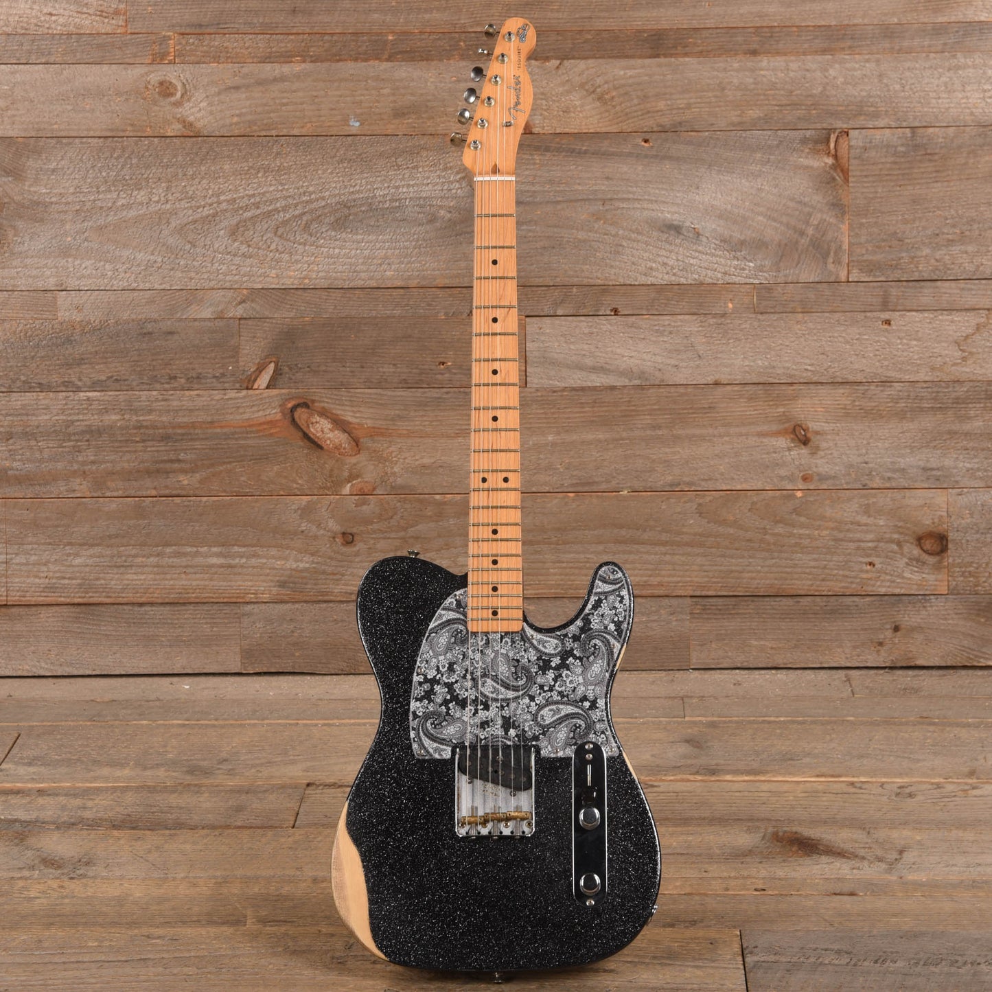 Fender Artist Brad Paisley Esquire Black Sparkle Electric Guitars / Solid Body