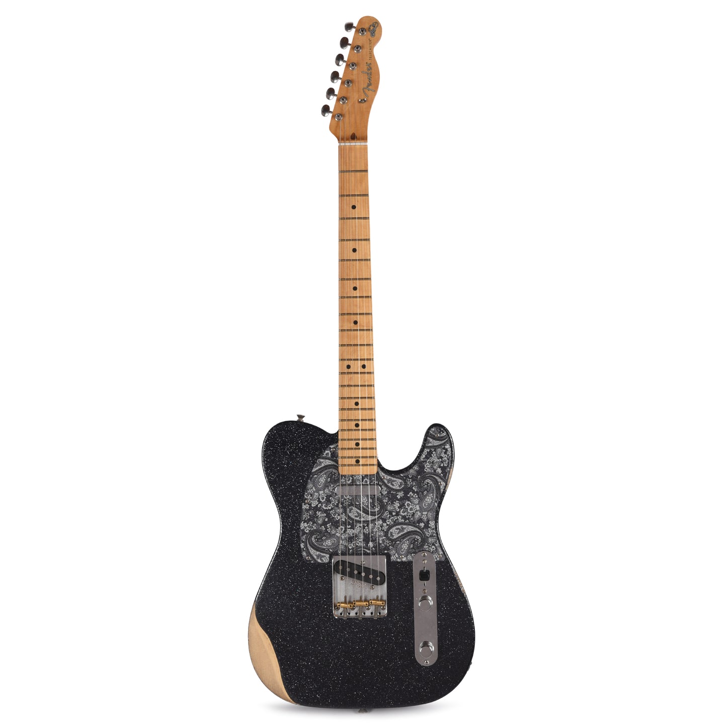 Fender Artist Brad Paisley Road Worn Telecaster Black Sparkle Electric Guitars / Solid Body