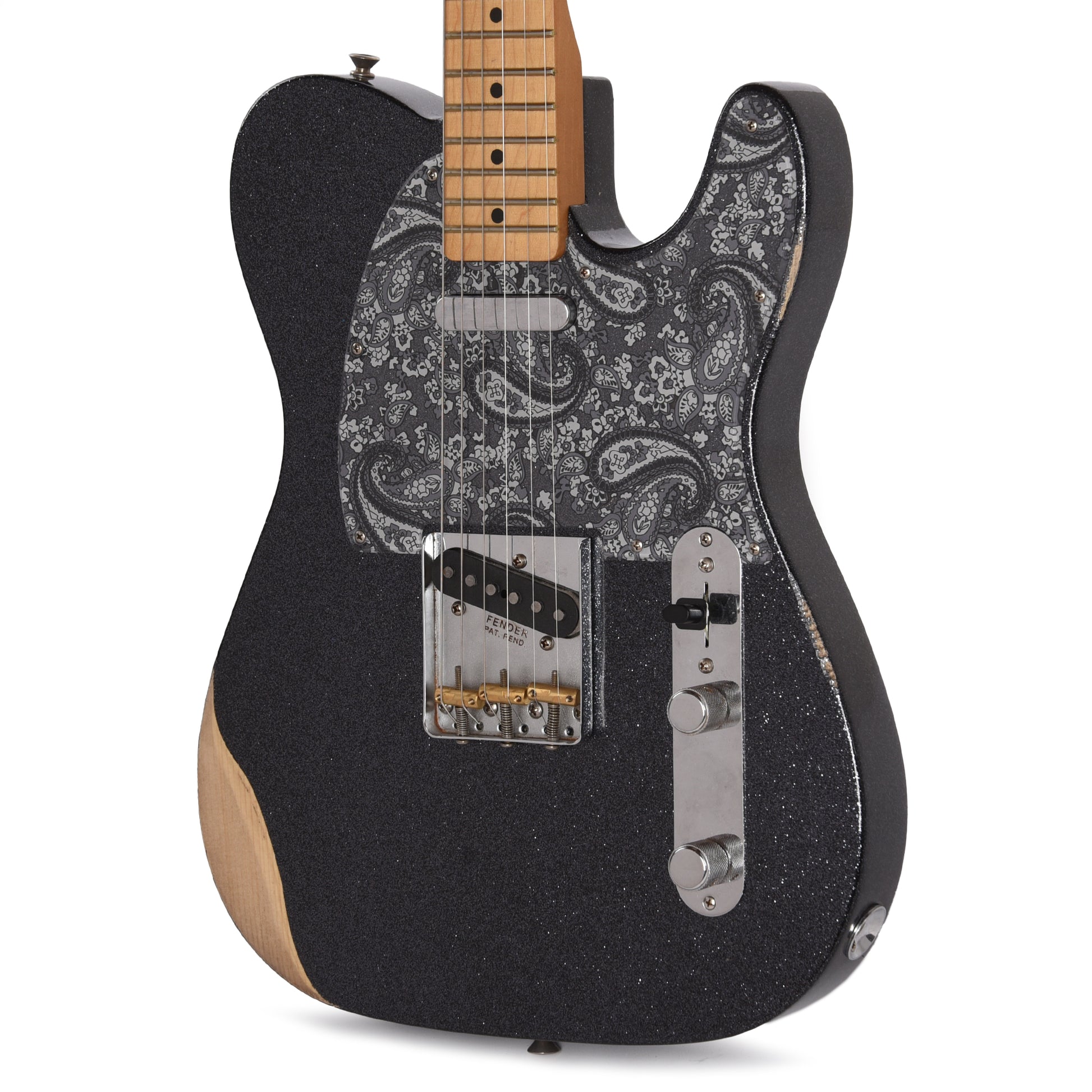 Fender Artist Brad Paisley Road Worn Telecaster Black Sparkle Electric Guitars / Solid Body