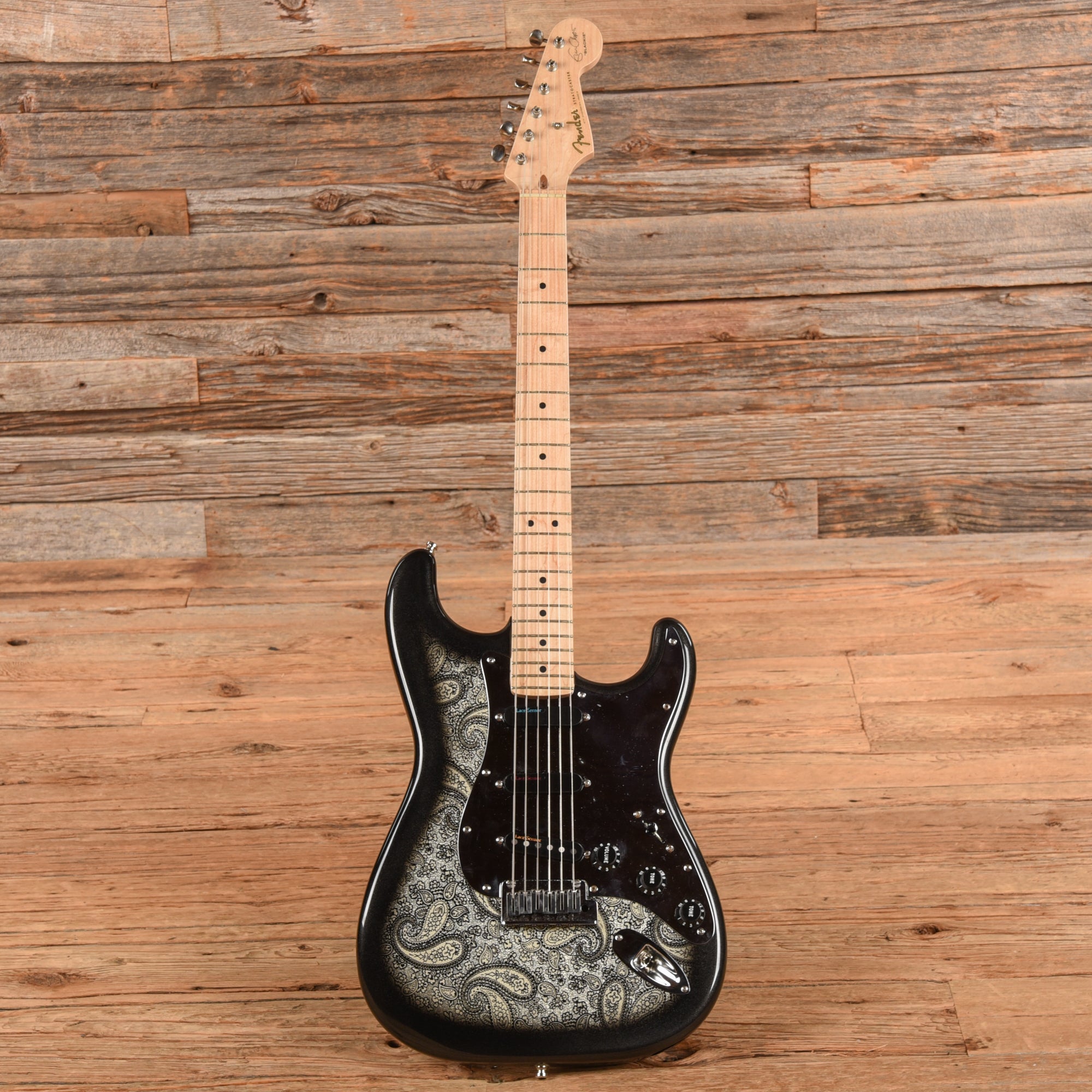 Fender Artist Eric Clapton Stratocaster Neck with Allparts Body Black Paisley Electric Guitars / Solid Body