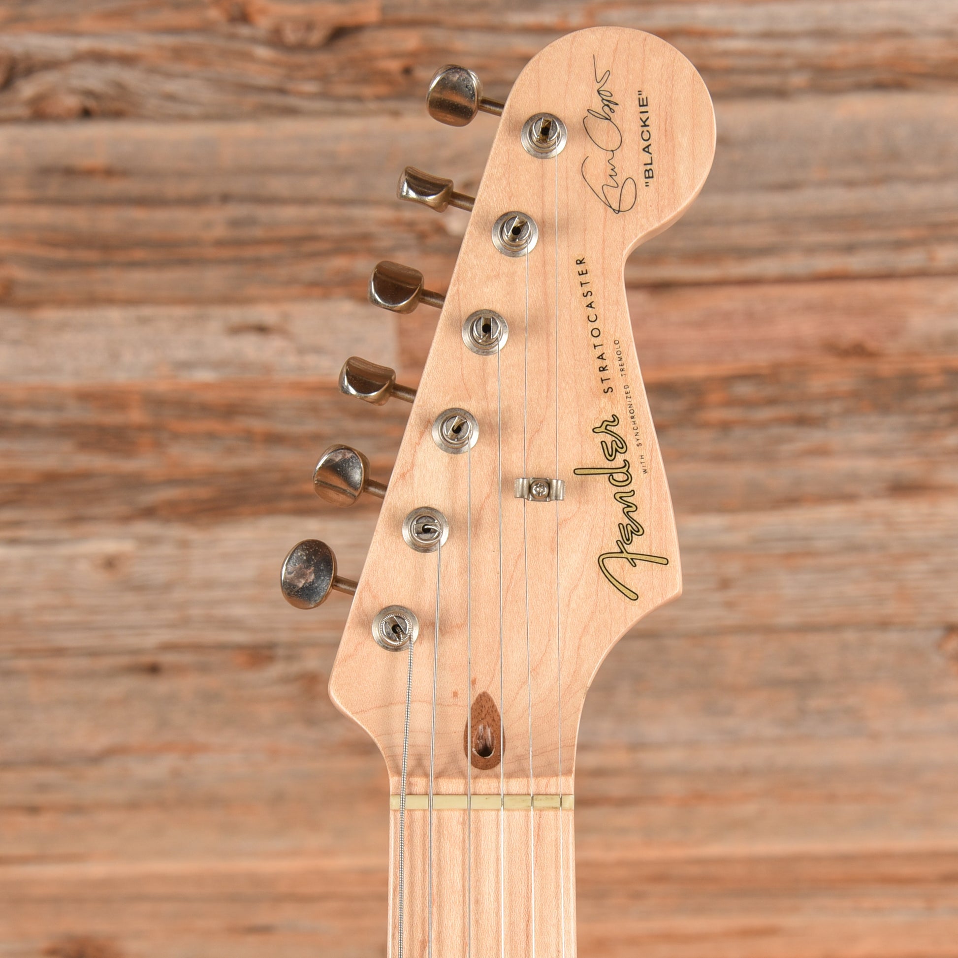 Fender Artist Eric Clapton Stratocaster Neck with Allparts Body Black Paisley Electric Guitars / Solid Body