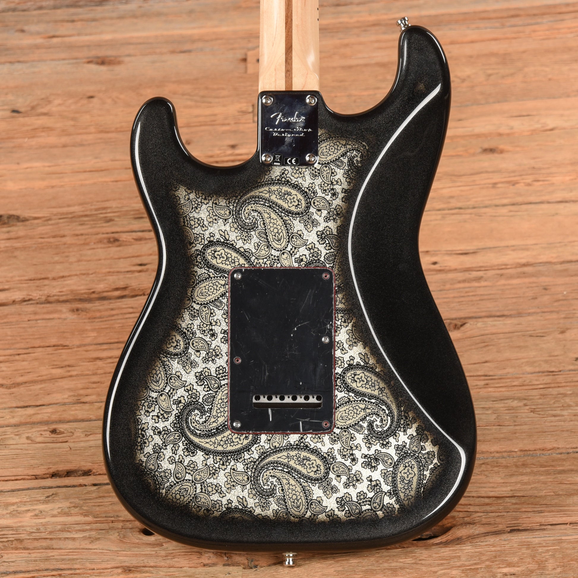 Fender Artist Eric Clapton Stratocaster Neck with Allparts Body Black Paisley Electric Guitars / Solid Body
