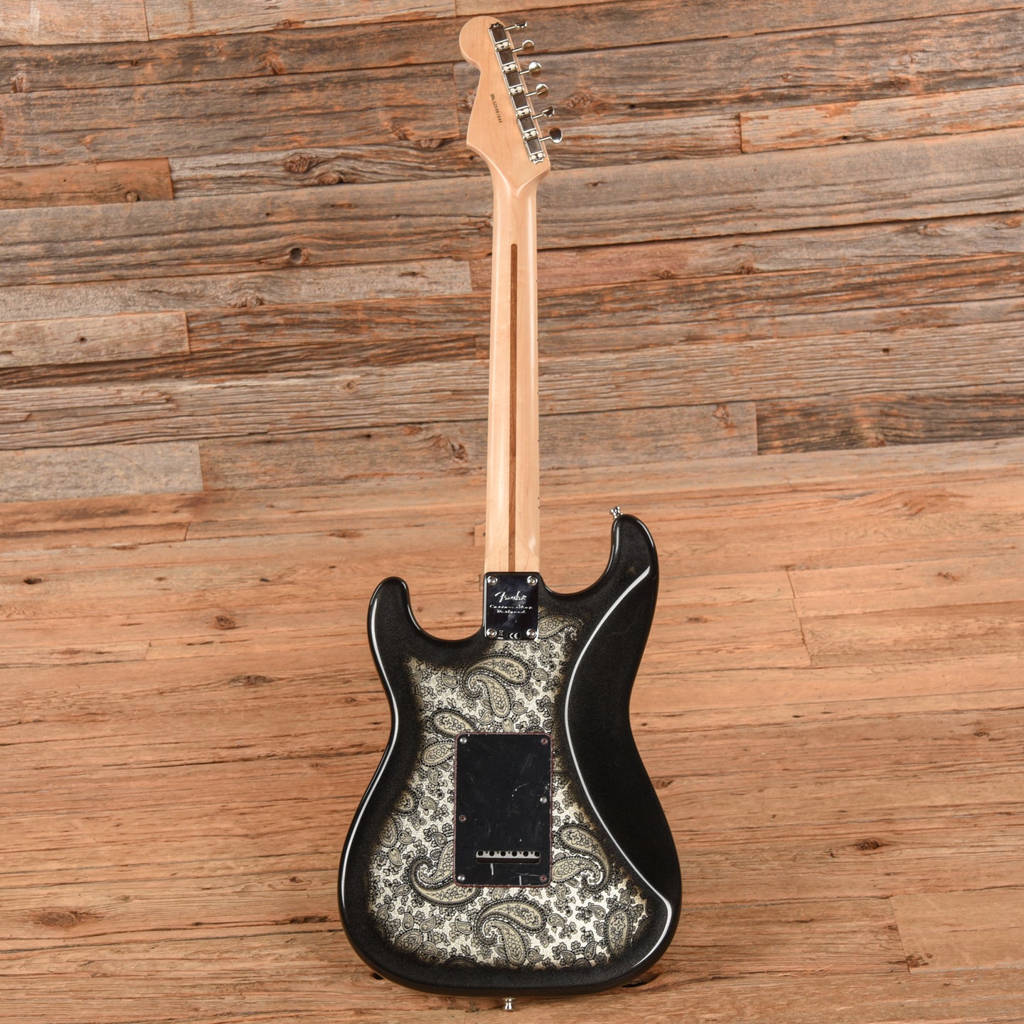 Fender Artist Eric Clapton Stratocaster Neck with Allparts Body Black Paisley Electric Guitars / Solid Body