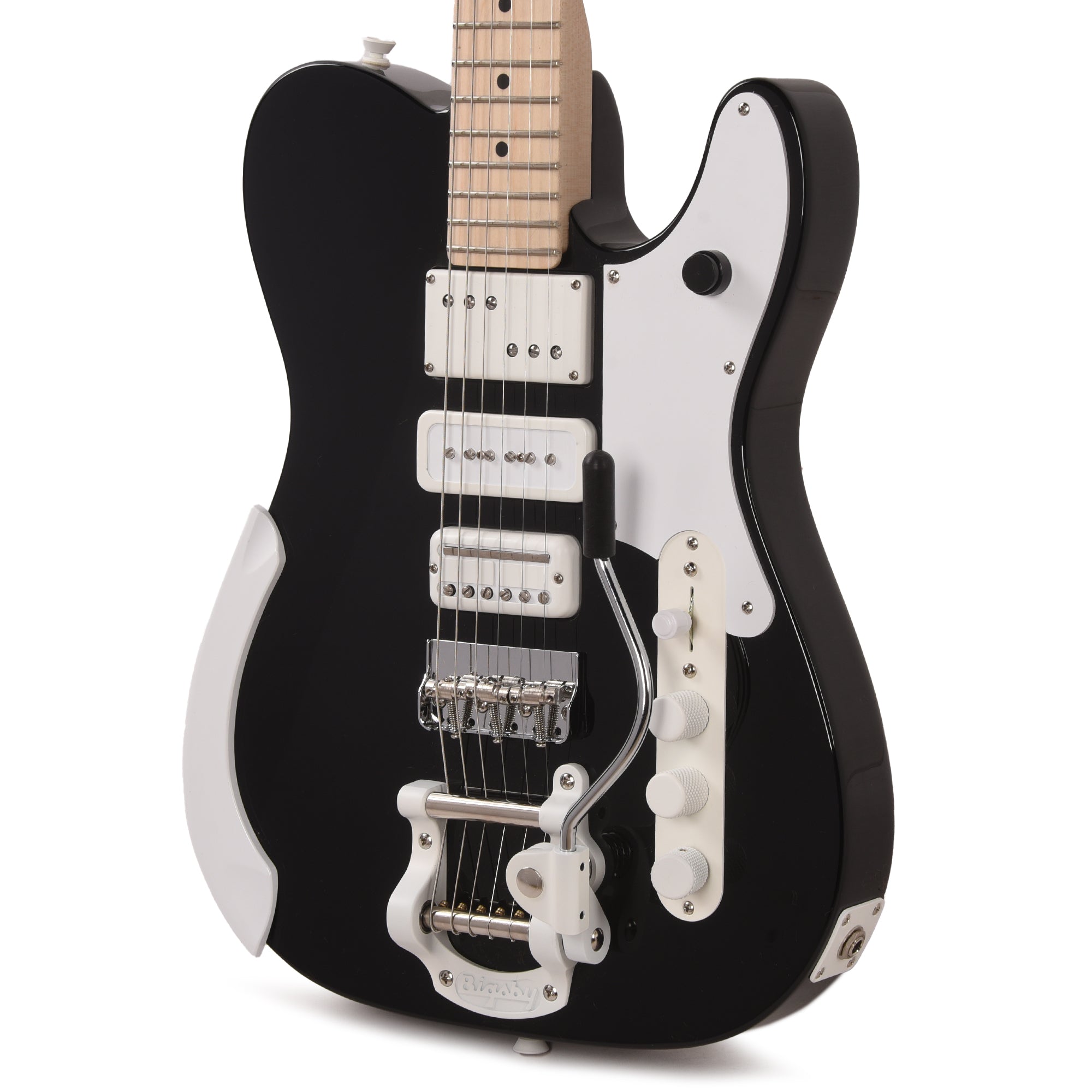 Fender Artist Jack White Triplecaster Black Electric Guitars / Solid Body